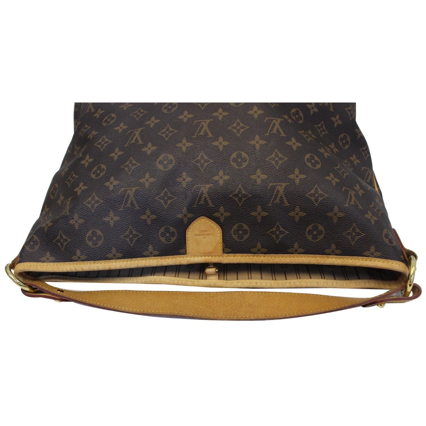 LOUIS VUITTON Delightful MM Monogram Canvas Shoulder Bag Brown