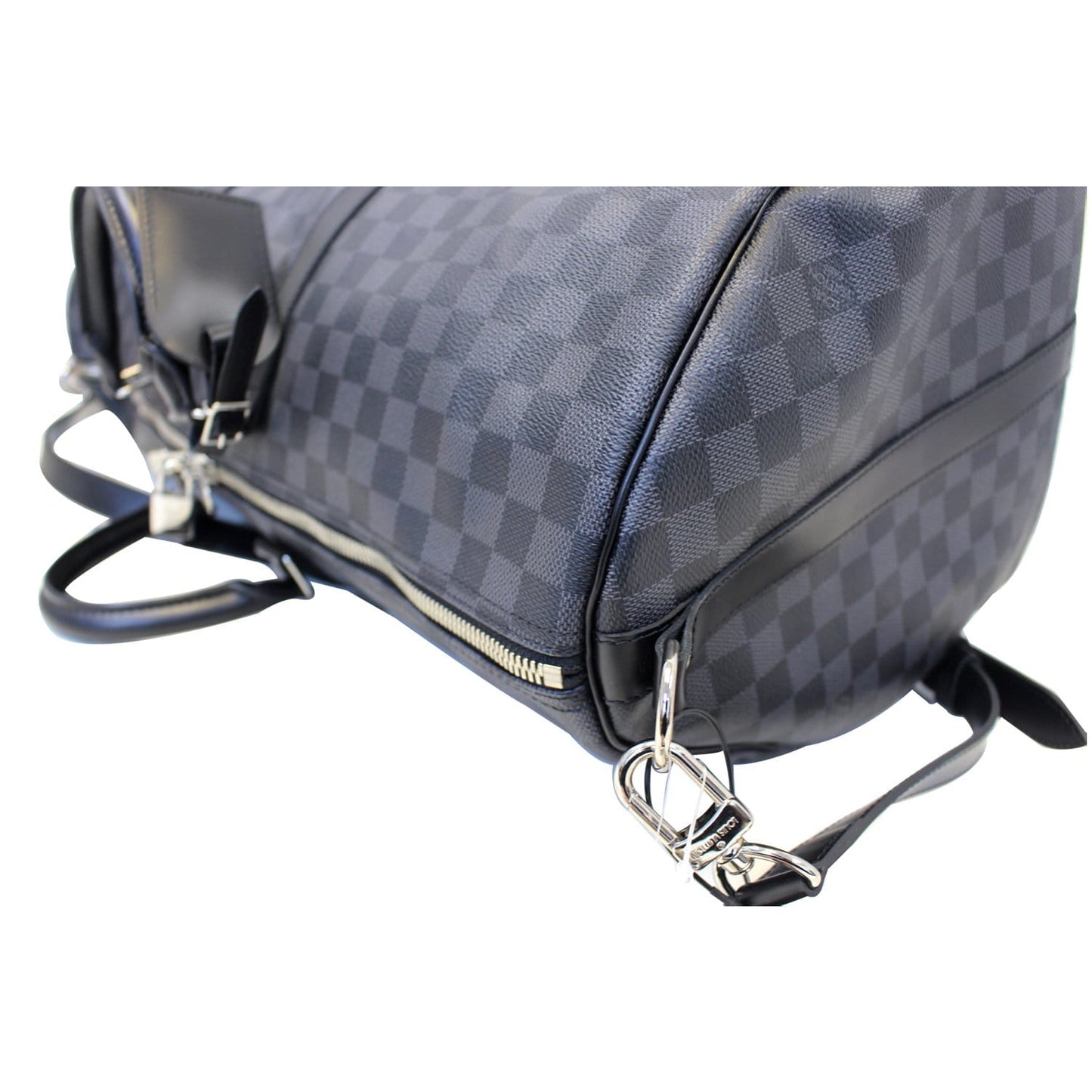 LOUIS VUITTON Keepall 55 Damier Graphite Bandouliere Travel Bag