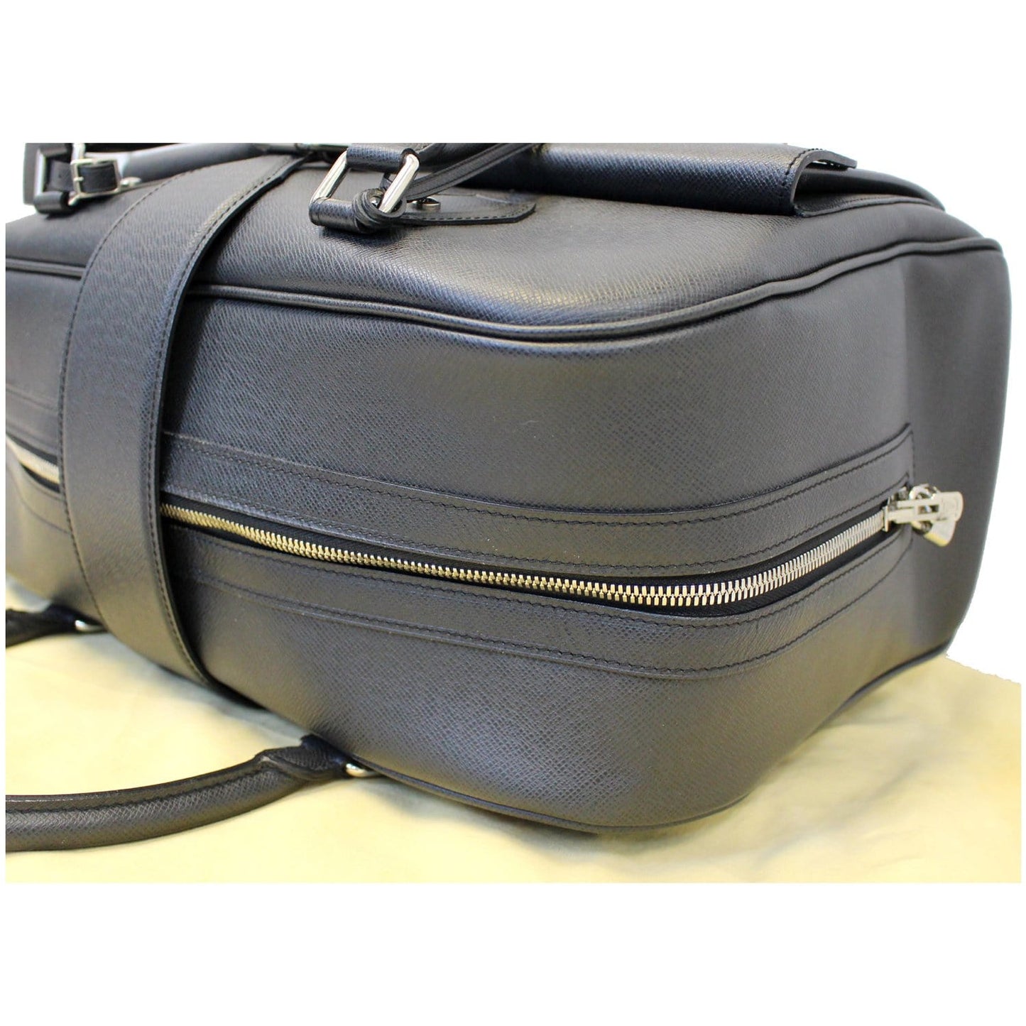 LOUIS VUITTON Ivan Taiga Leather Carry On Travel Bag Ardoise