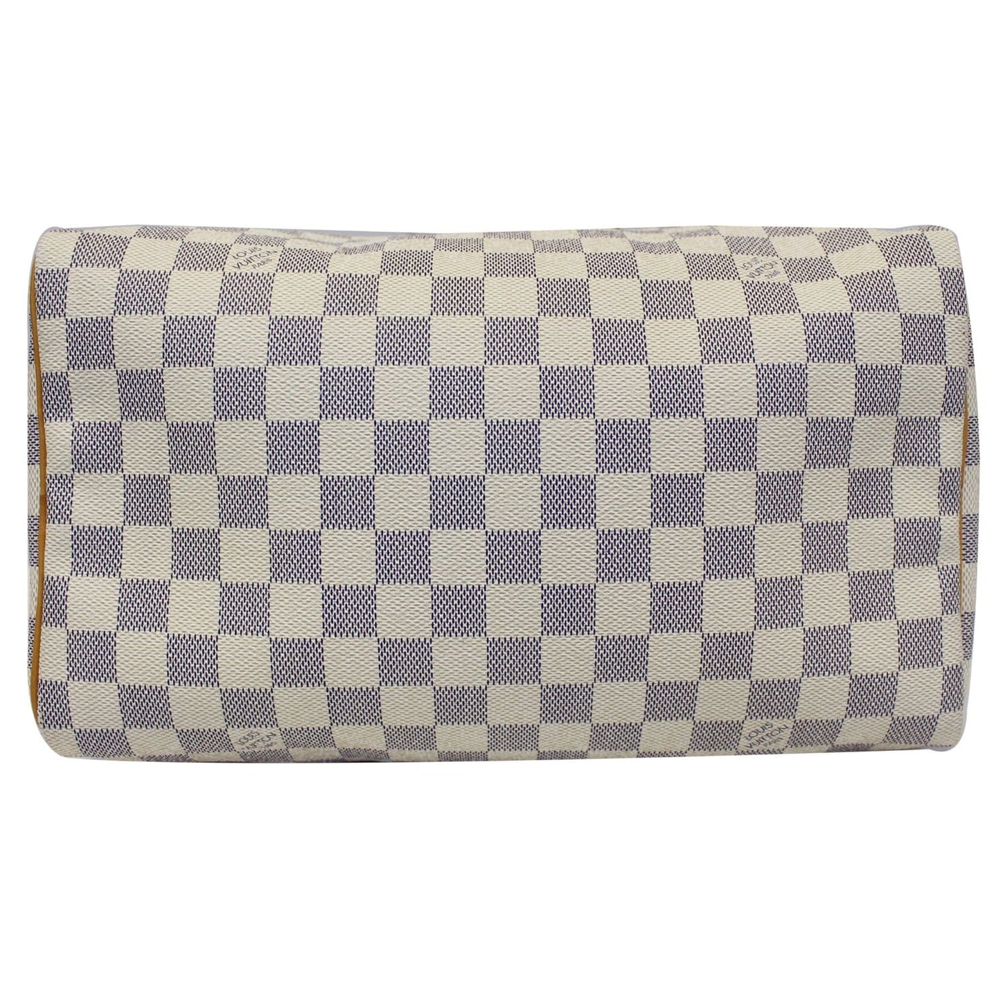 LOUIS VUITTON Speedy 30 Damier Azur Satchel Handbag White