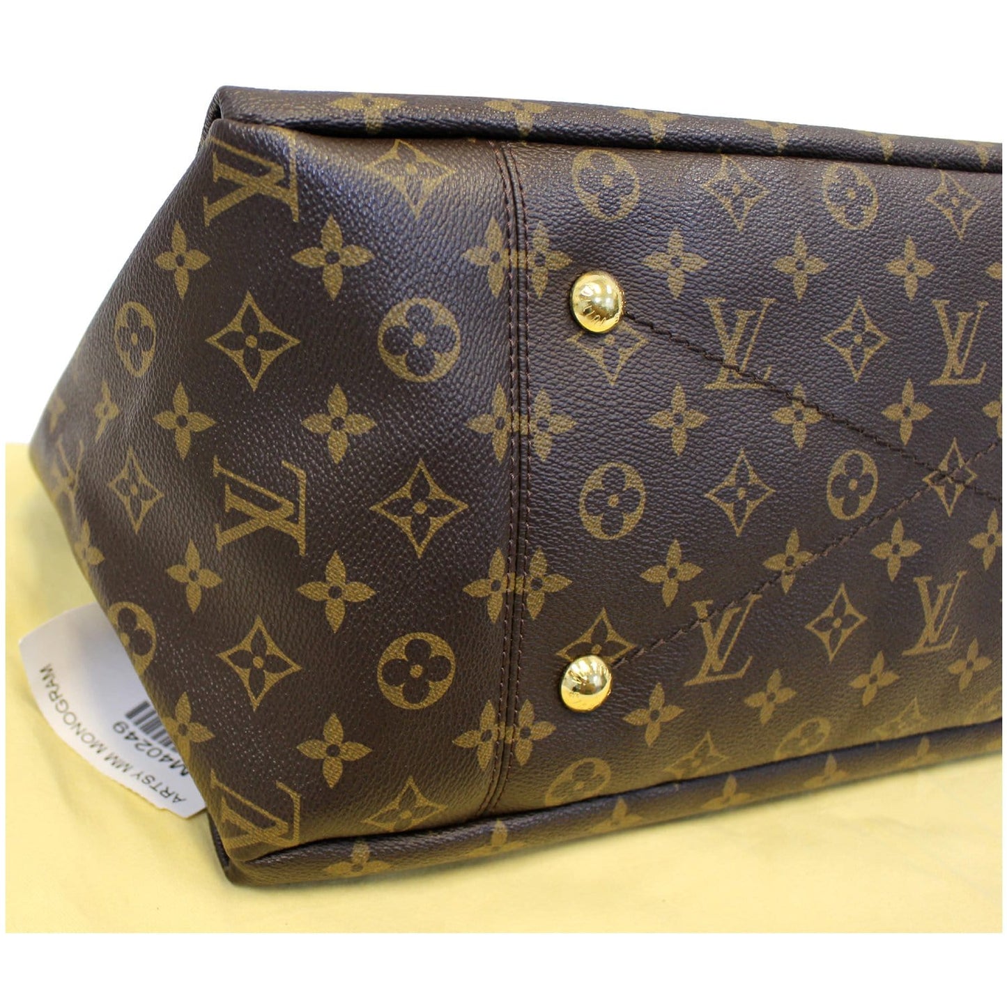 LOUIS VUITTON Artsy MM Monogram Canvas Shoulder Bag Brown