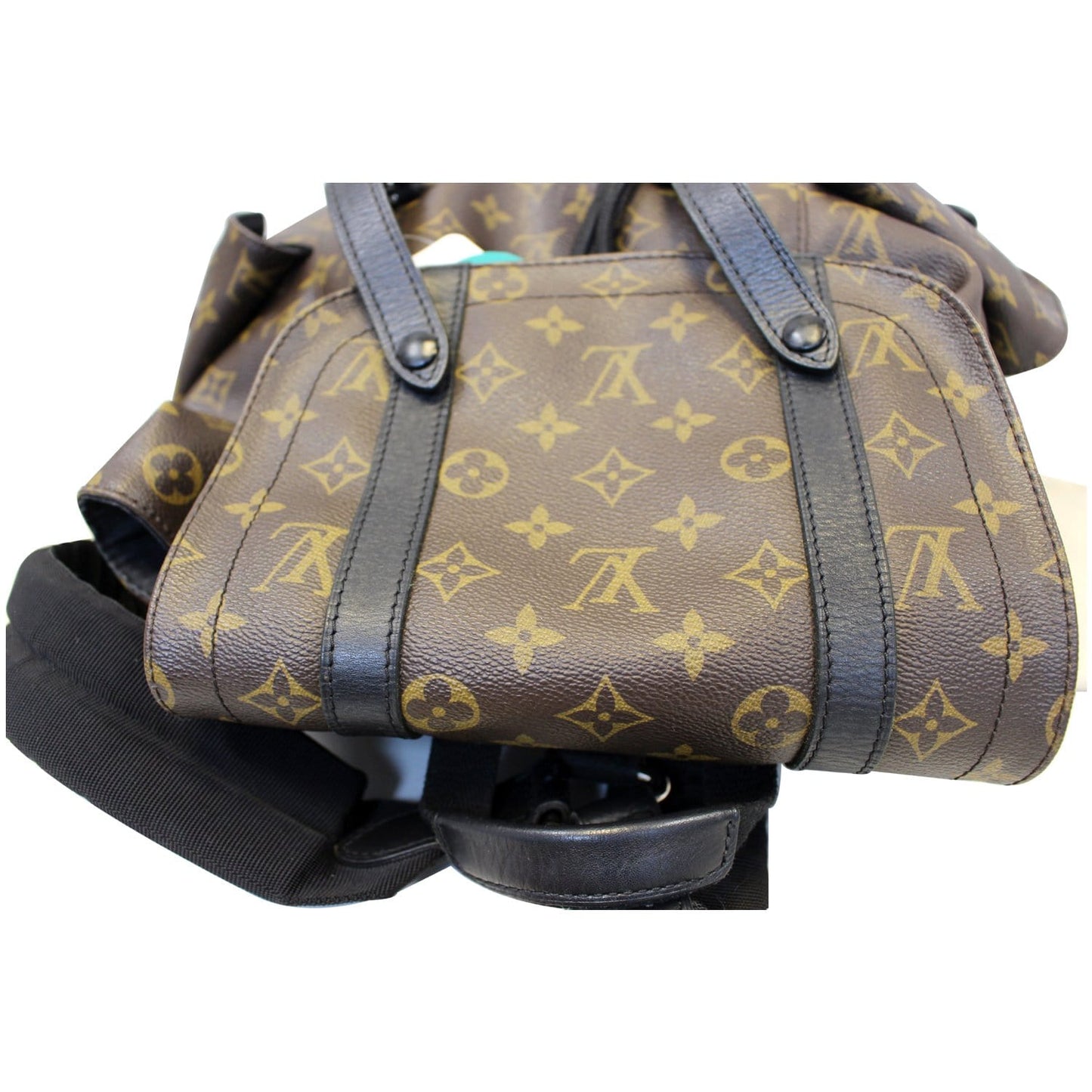 LOUIS VUITTON Christopher PM Monogram Macassar Canvas Backpack Bag