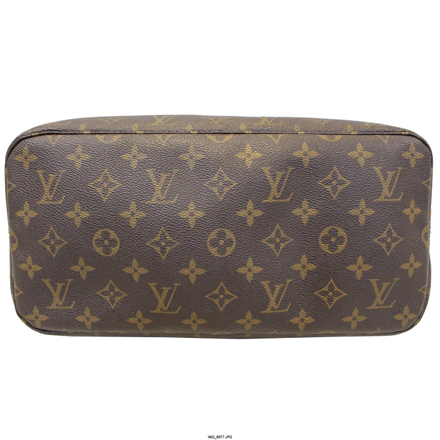 LOUIS VUITTON Neverfull MM Monogram Canvas Tote Bag Brown