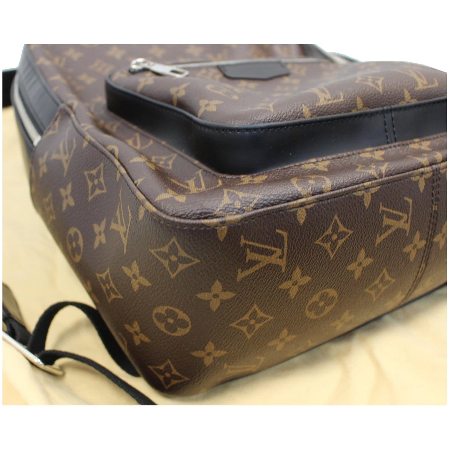 LOUIS VUITTON Josh Monogram Canvas Backpack Bag Brown