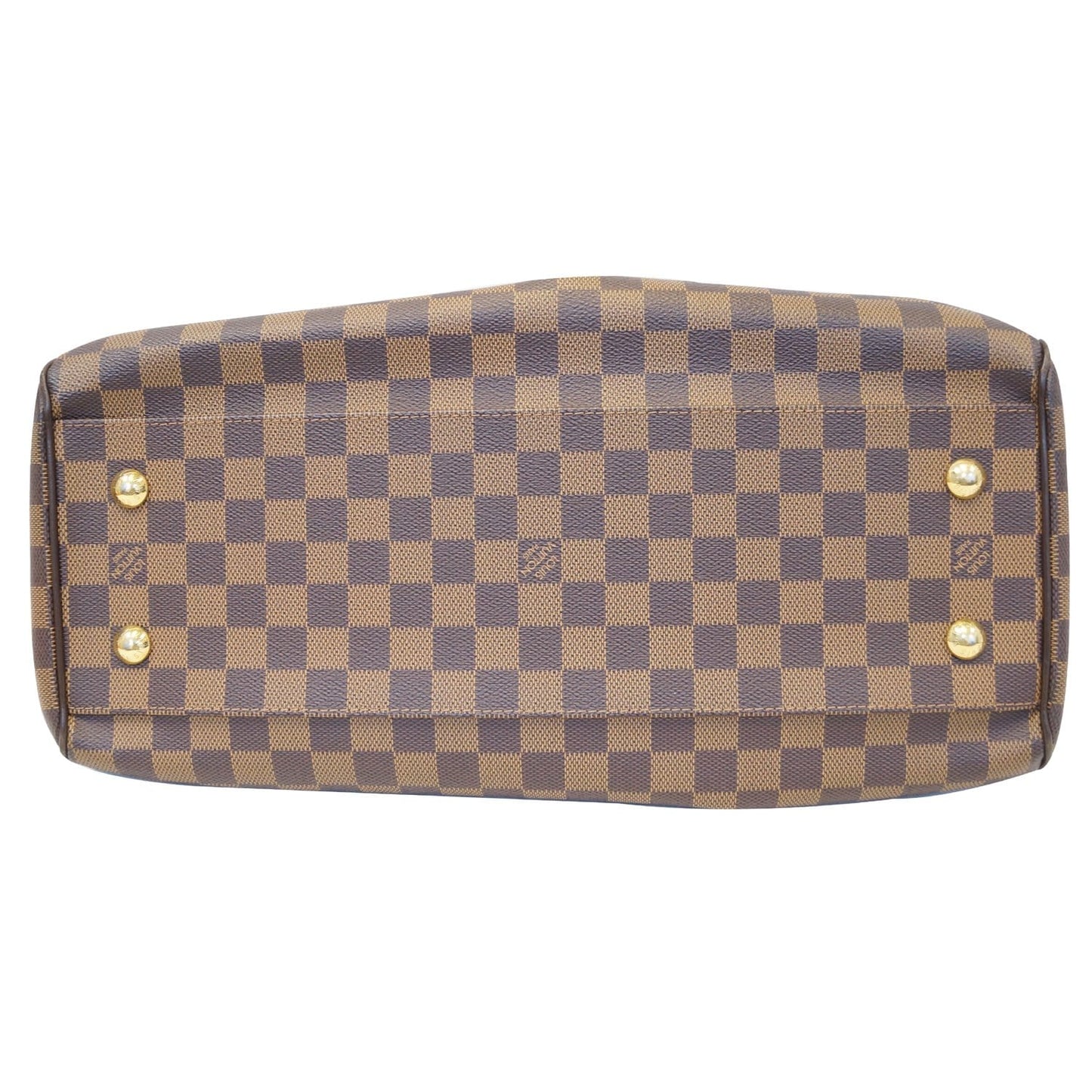 LOUIS VUITTON Trevi GM Damier Ebene Shoulder Handbag Brown