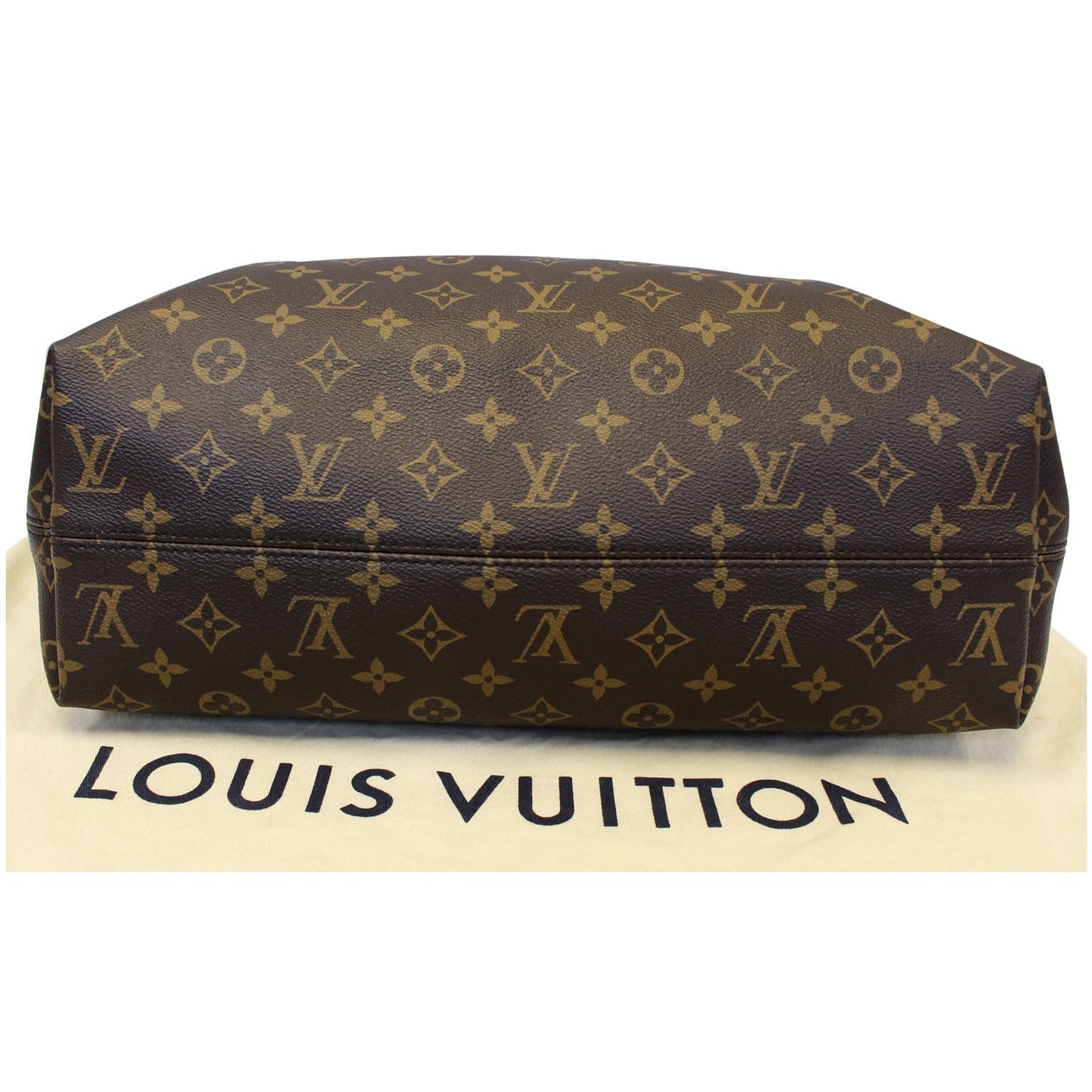 LOUIS VUITTON Graceful MM Monogram Canvas Shoulder Bag Brown
