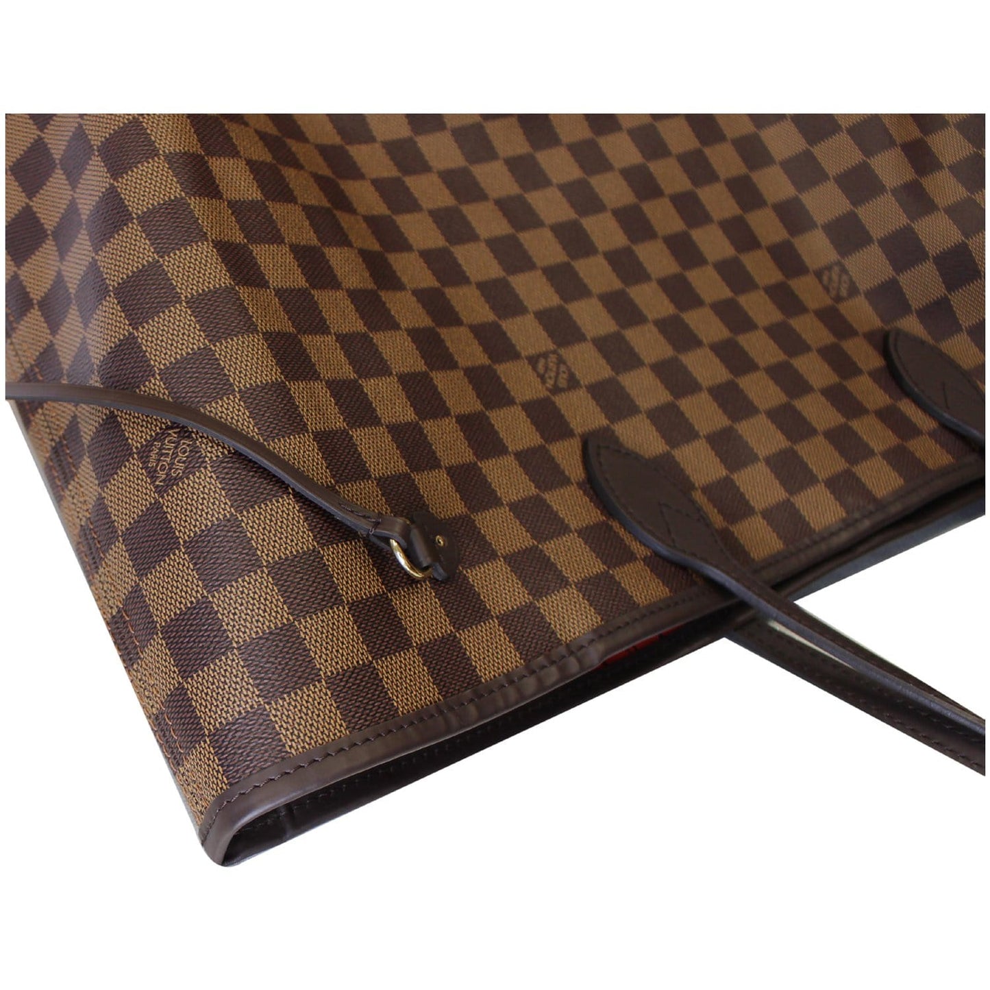 LOUIS VUITTON Neverfull GM Damier Ebene Shoulder Bag Brown