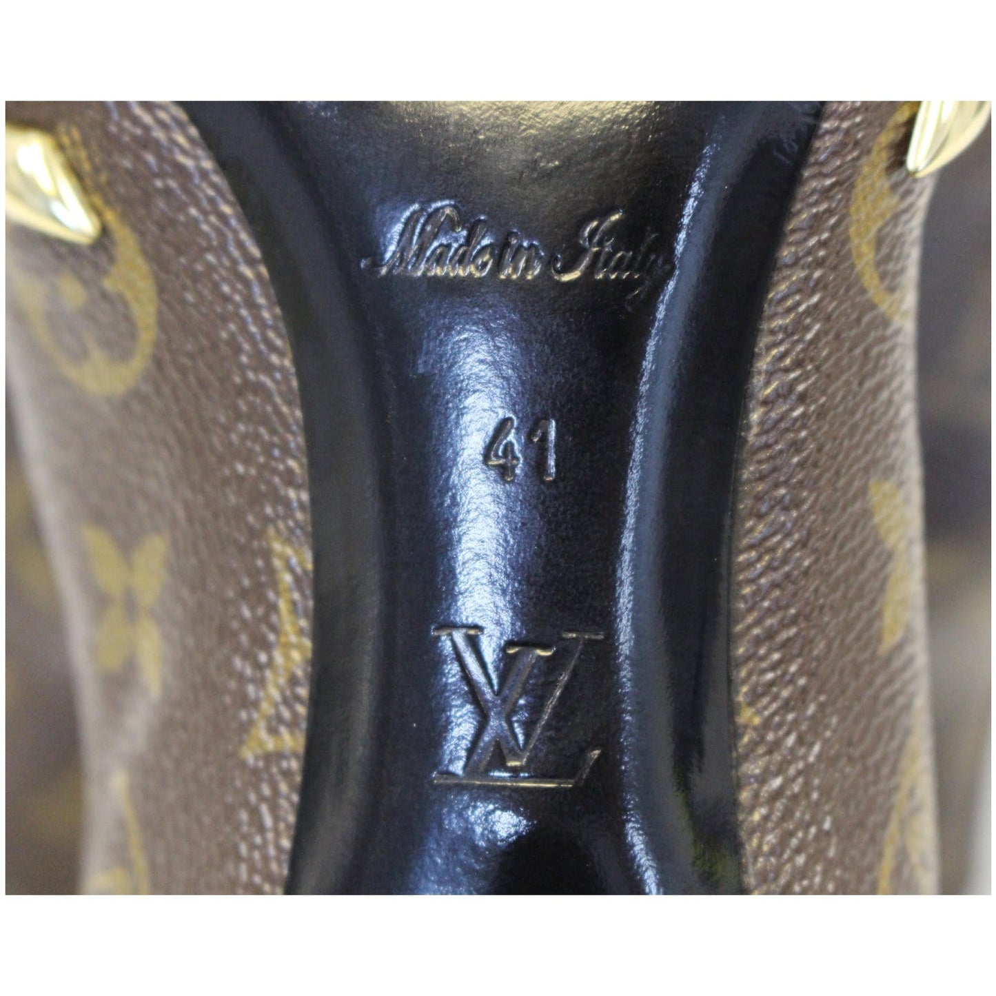 LOUIS VUITTON Monogram Canvas El Dorado Ankle Booties Size 41