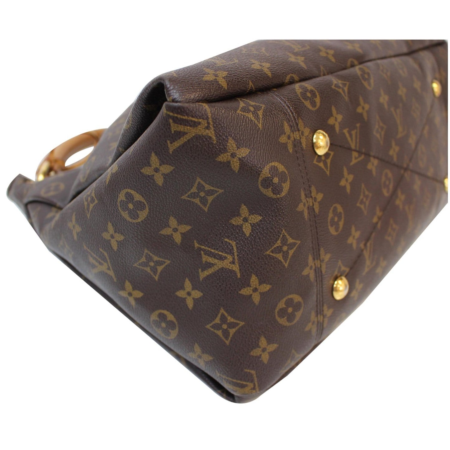 LOUIS VUITTON Artsy MM Monogram Canvas Shoulder Bag Brown