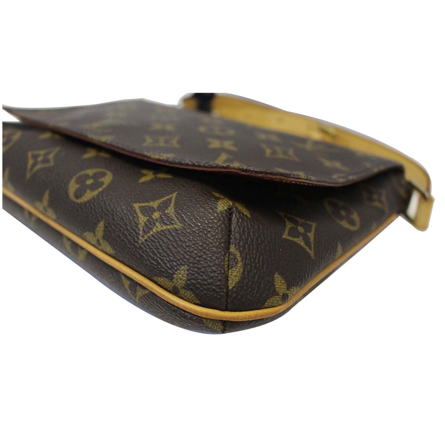 LOUIS VUITTON Musette Tango Monogram Canvas Short Strap Shoulder Bag Brown