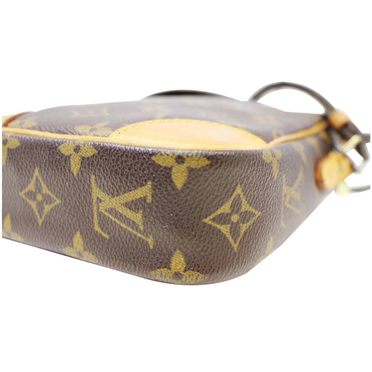 LOUIS VUITTON Danube Monogram Canvas Crossbody Bag Brown