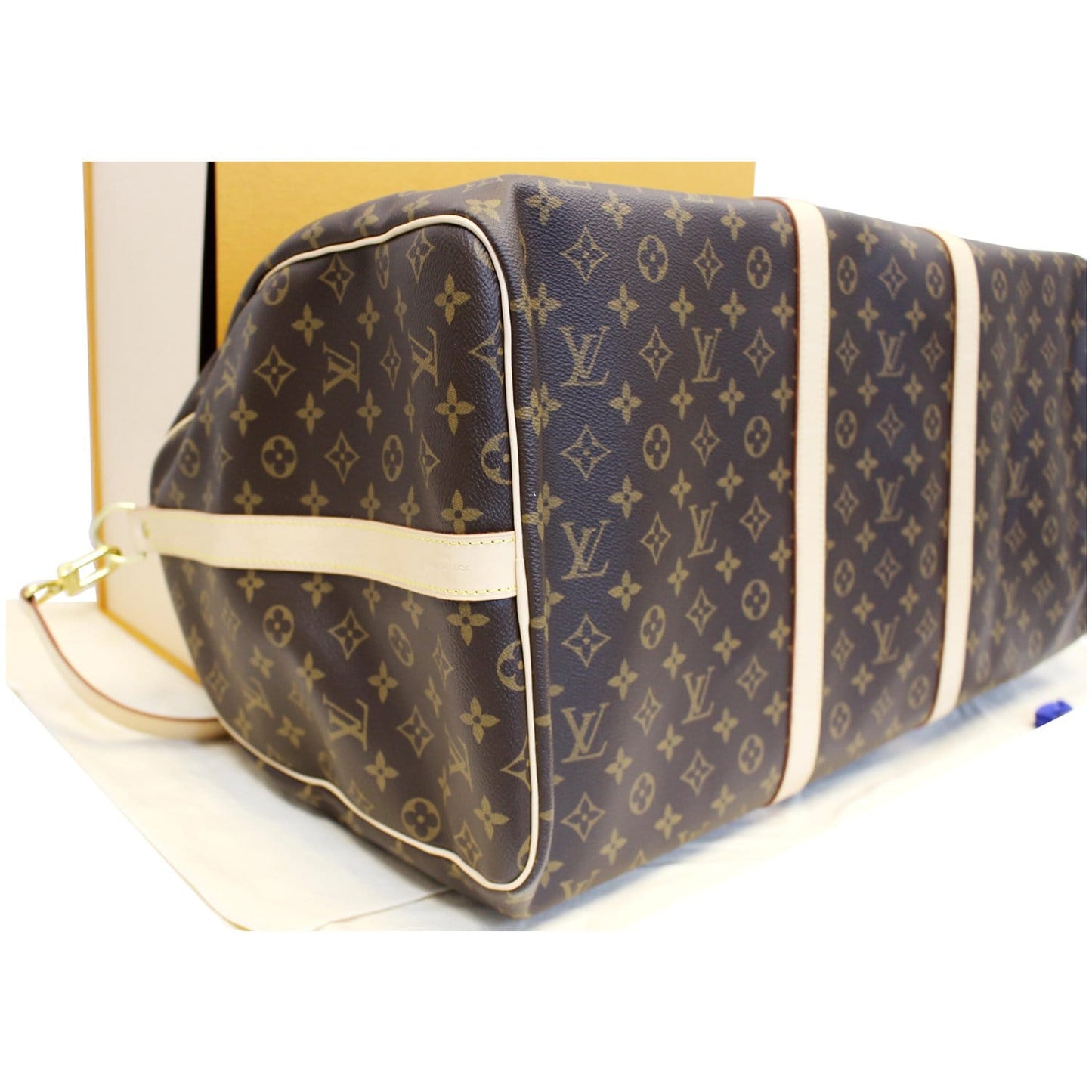 LOUIS VUITTON Keepall 60 Bandouliere Monogram Canvas Travel Bag