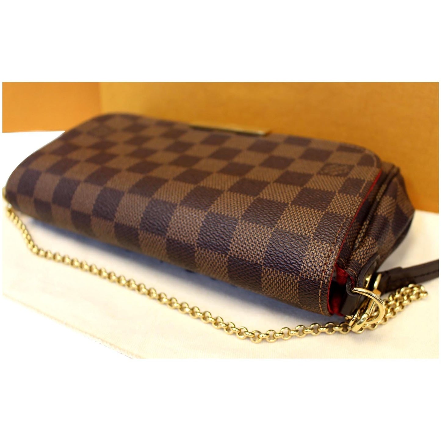 LOUIS VUITTON Favorite PM Damier Ebene Shoulder Crossbody Bag
