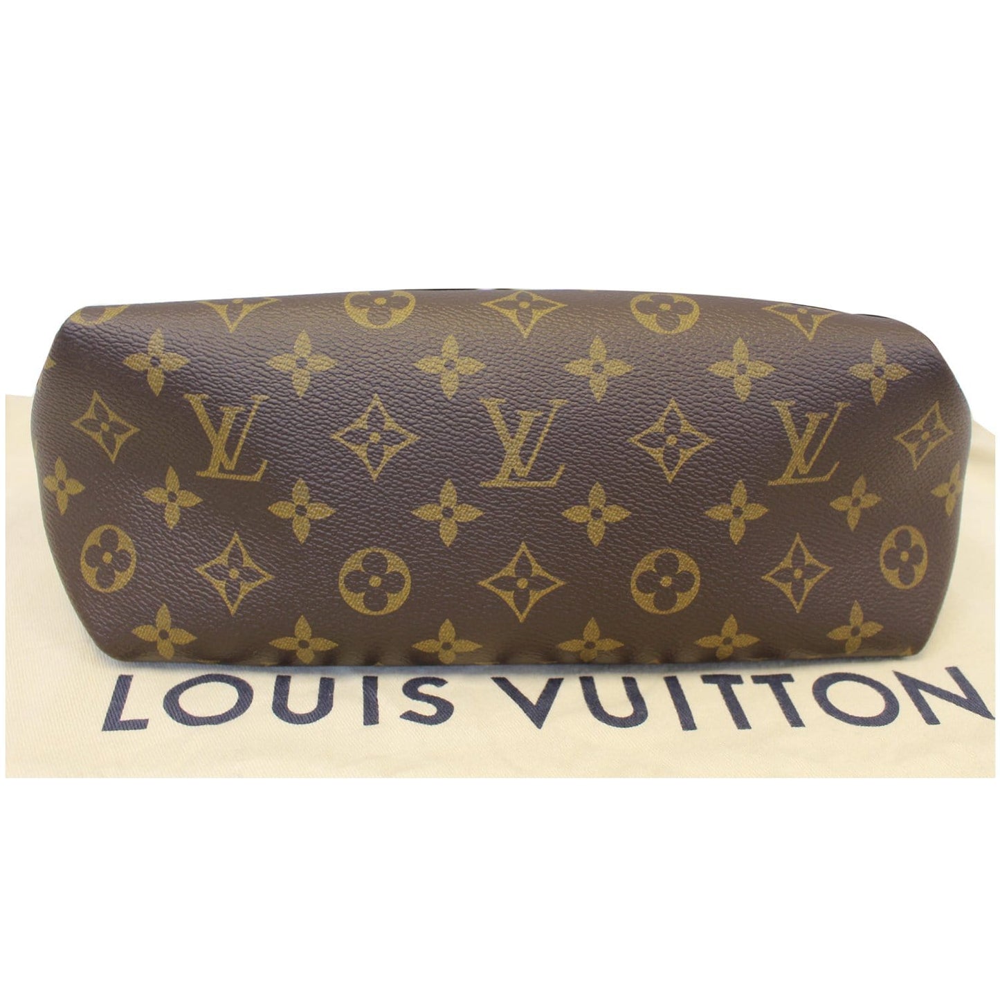 LOUIS VUITTON Flower Zipped PM Monogram Canvas Tote Bag Brown
