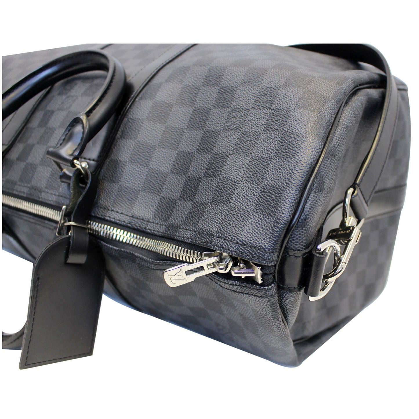 LOUIS VUITTON Keepall 45 Damier Graphite Bandouliere Travel Bag