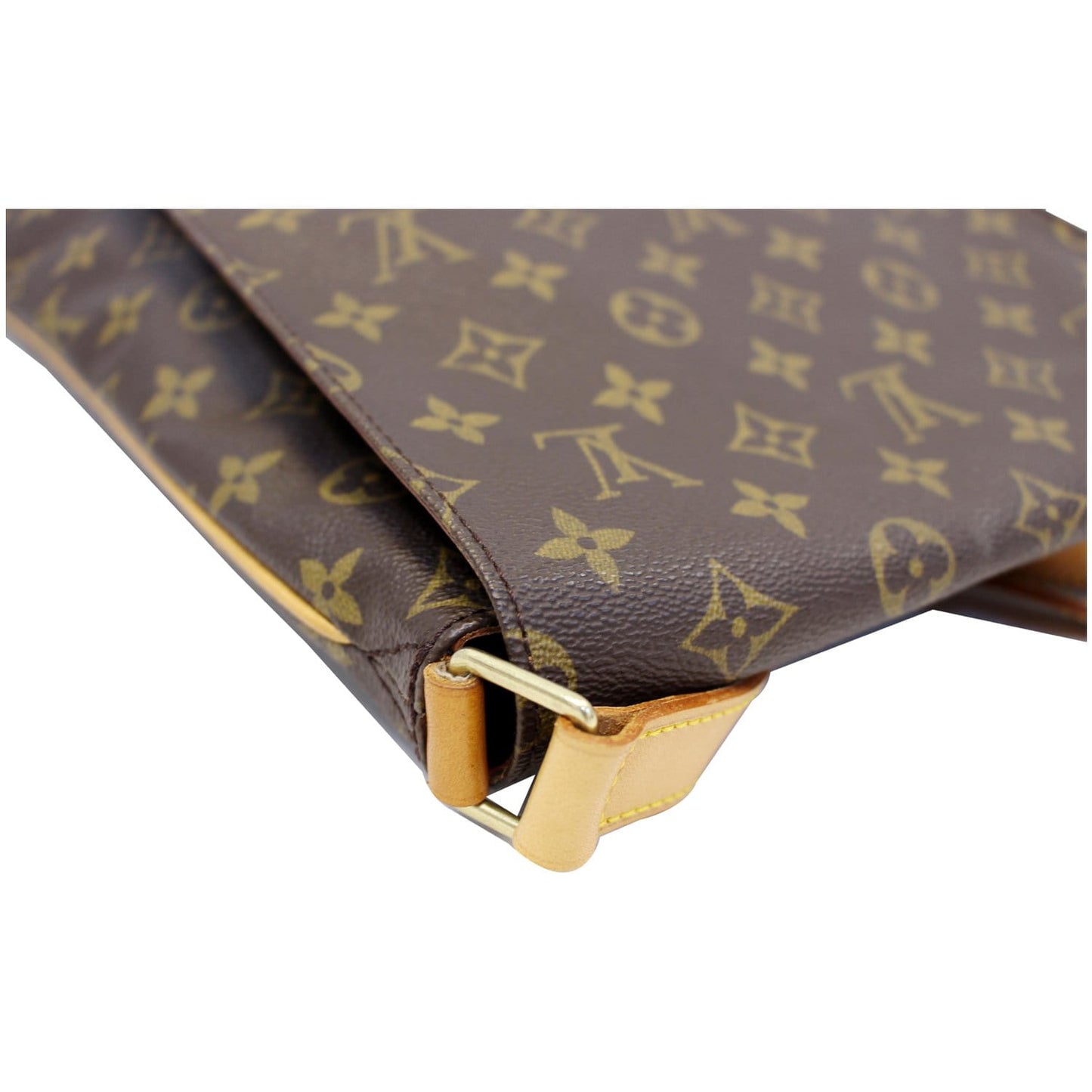 LOUIS VUITTON Musette Salsa GM Monogram Canvas Crossbody Bag Brown