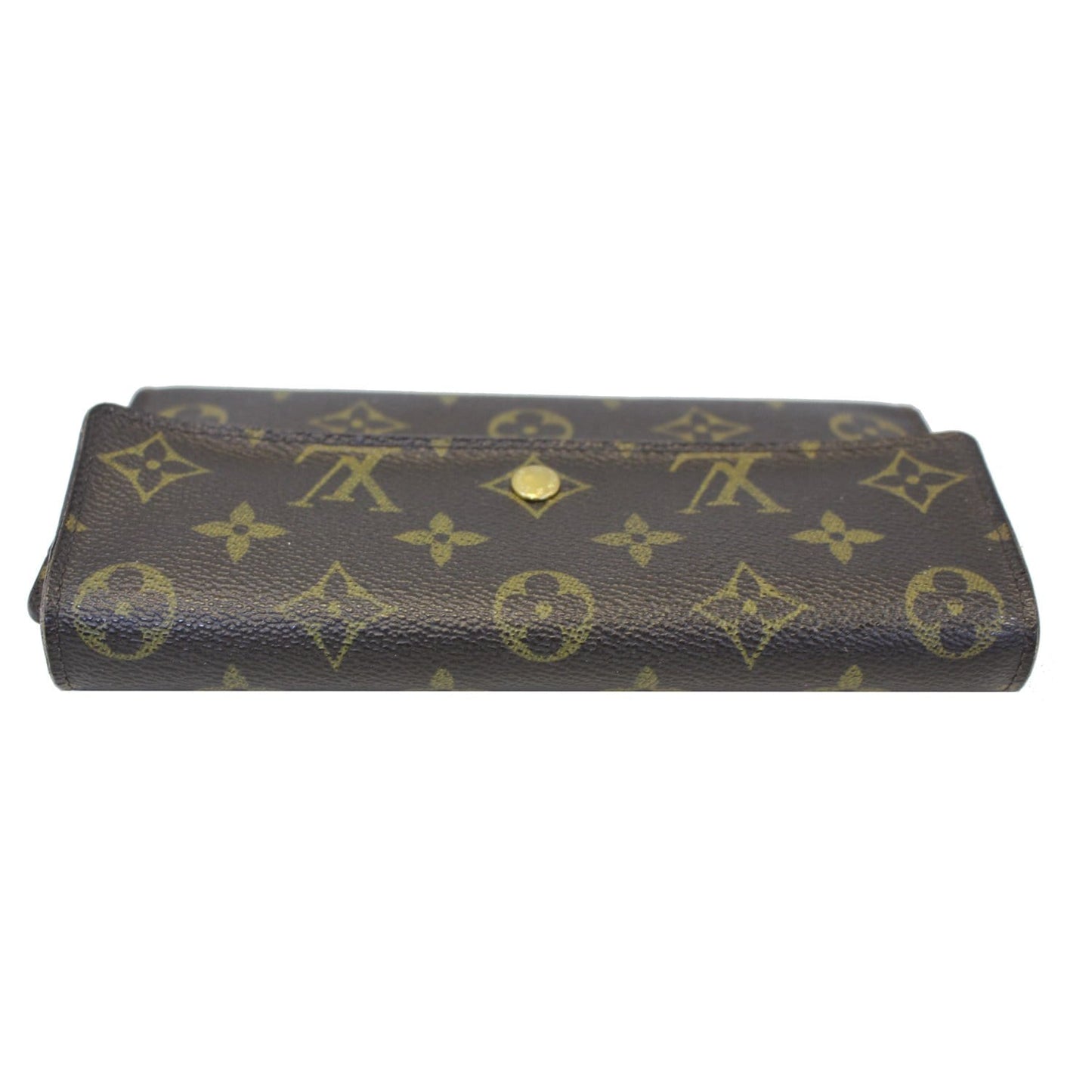 LOUIS VUITTON Porte Tresor International Monogram Canvas Wallet Brown