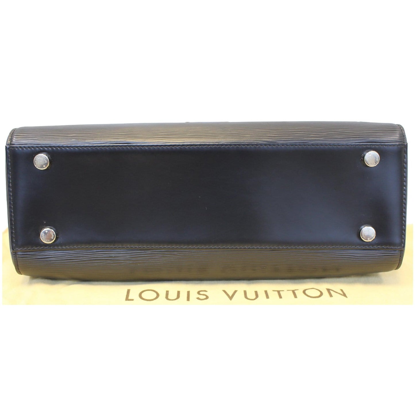 LOUIS VUITTON Brea GM Epi Leather Satchel Bag Black