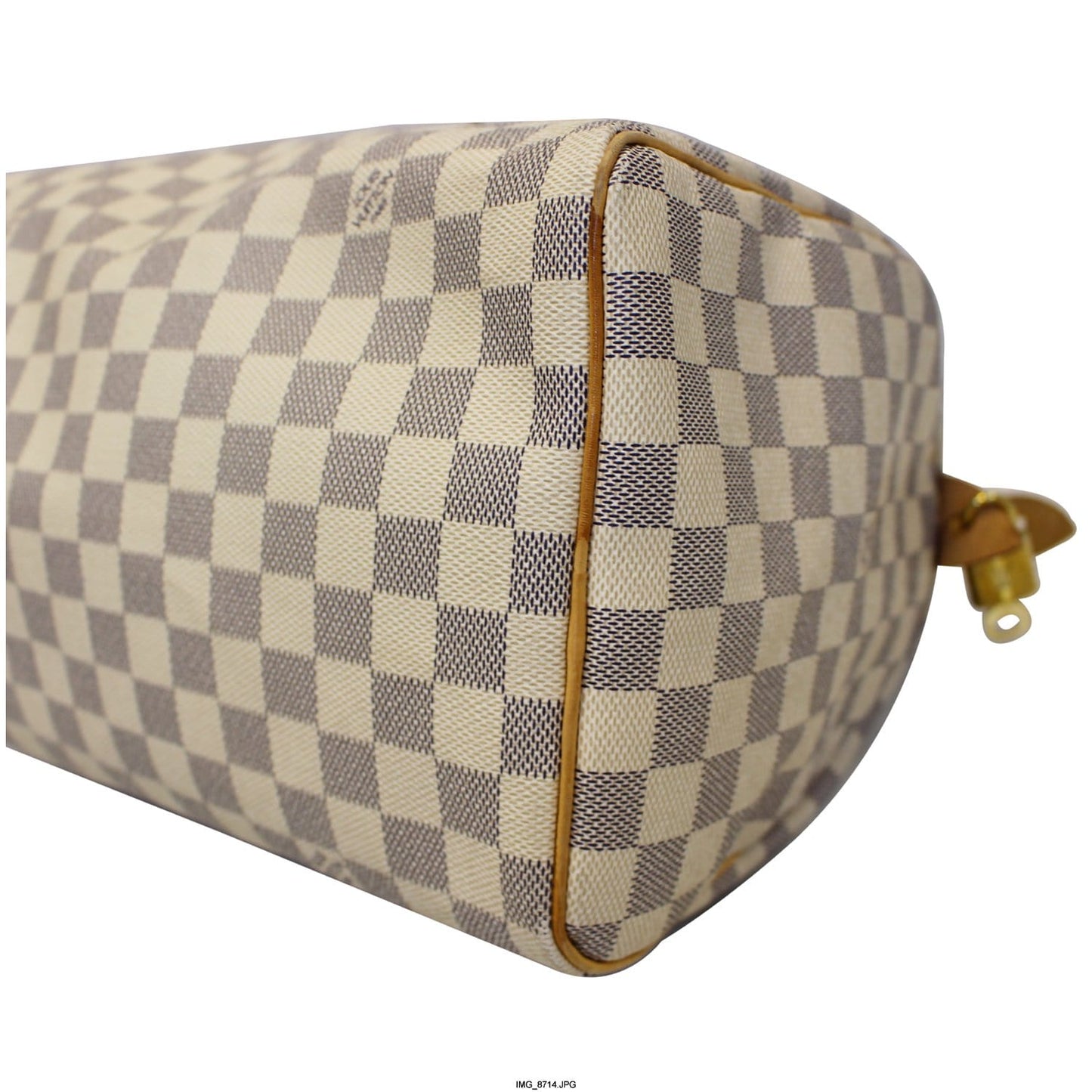 LOUIS VUITTON Speedy 30 Damier Azur Satchel Handbag