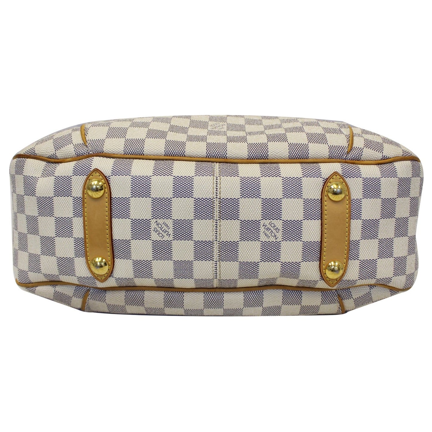 LOUIS VUITTON Galliera PM Damier Azur Shoulder Bag White