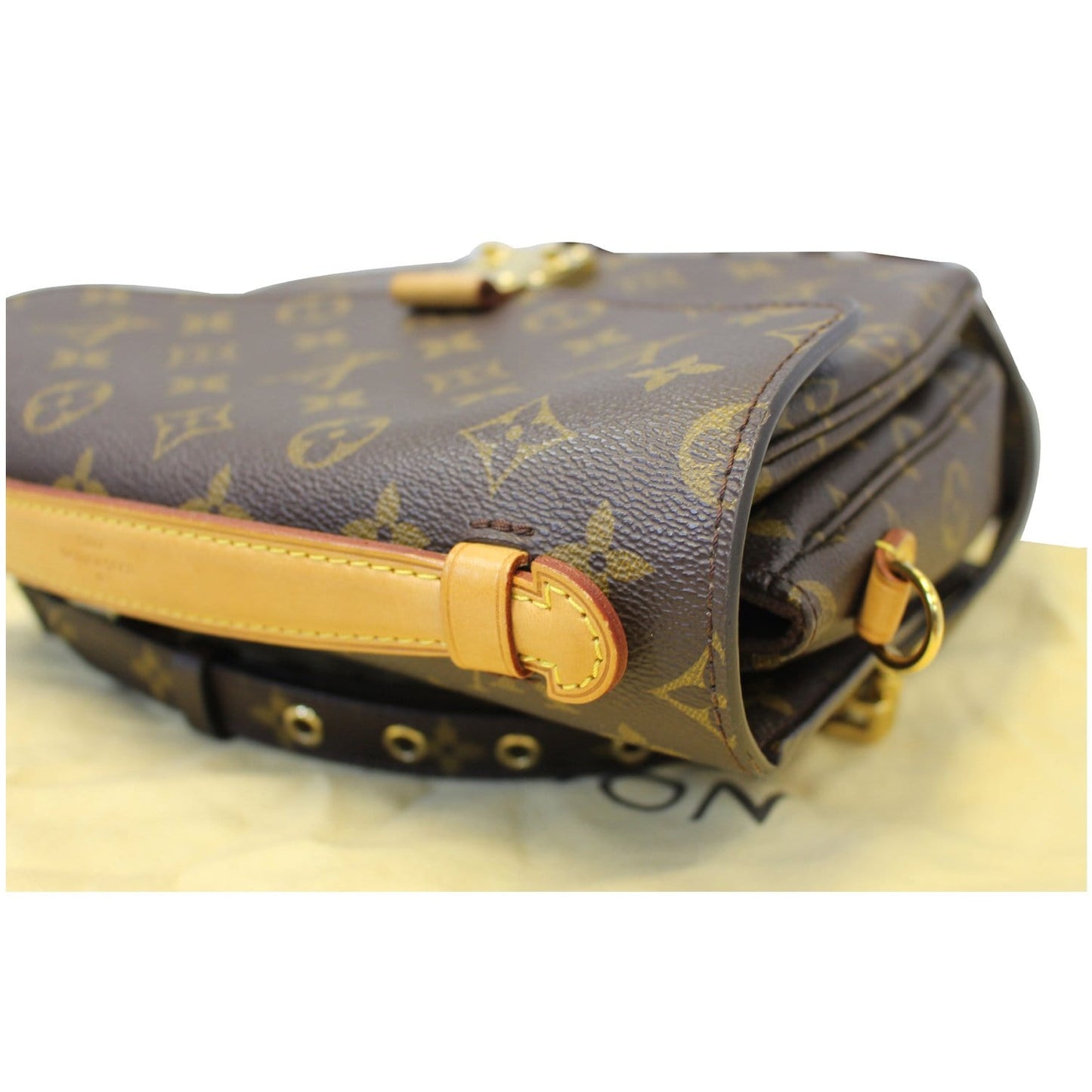 LOUIS VUITTON Metis Pochette Monogram Canvas Crossbody Bag Brown