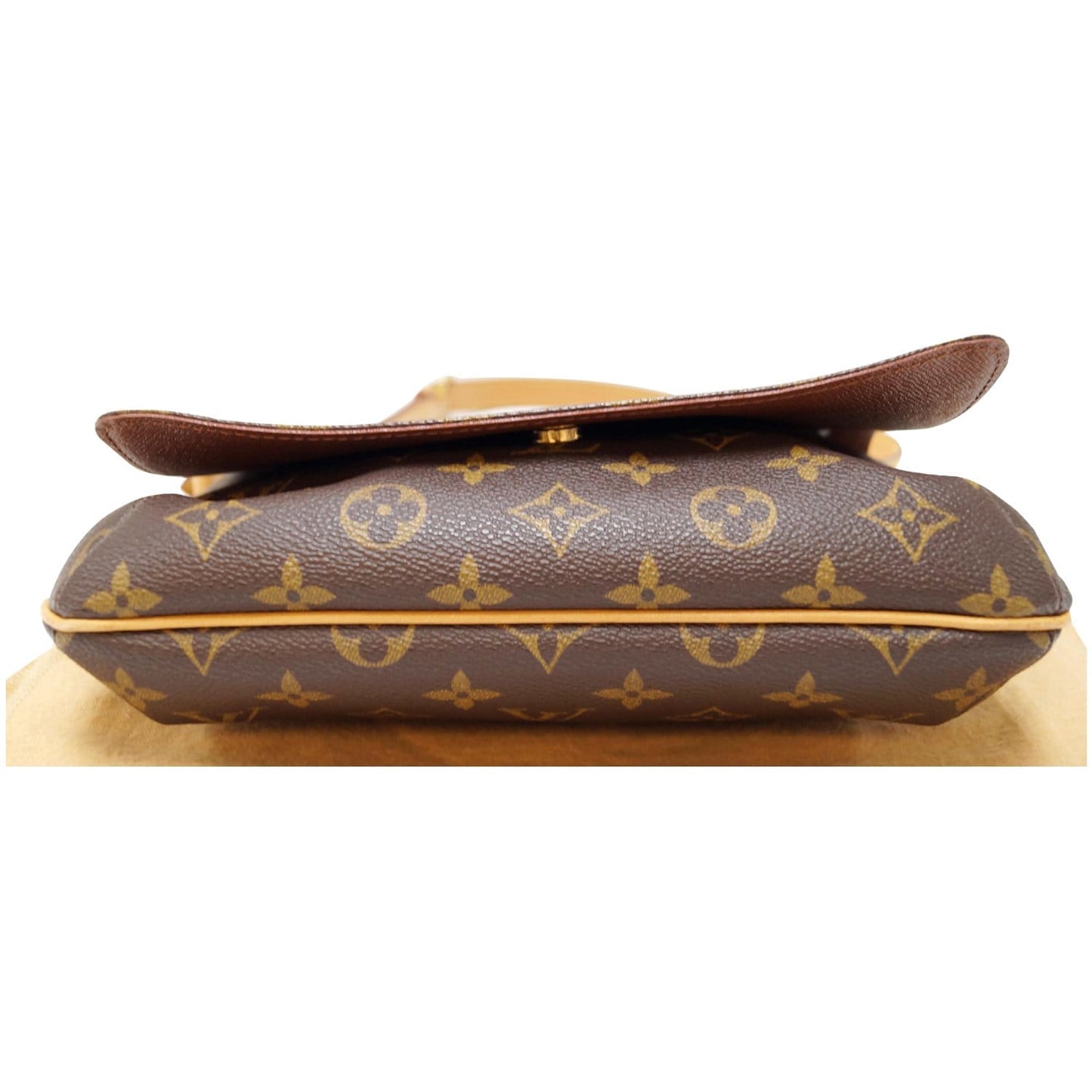 LOUIS VUITTON Musette Tango Monogram Canvas Short Strap Shoulder Bag Brown