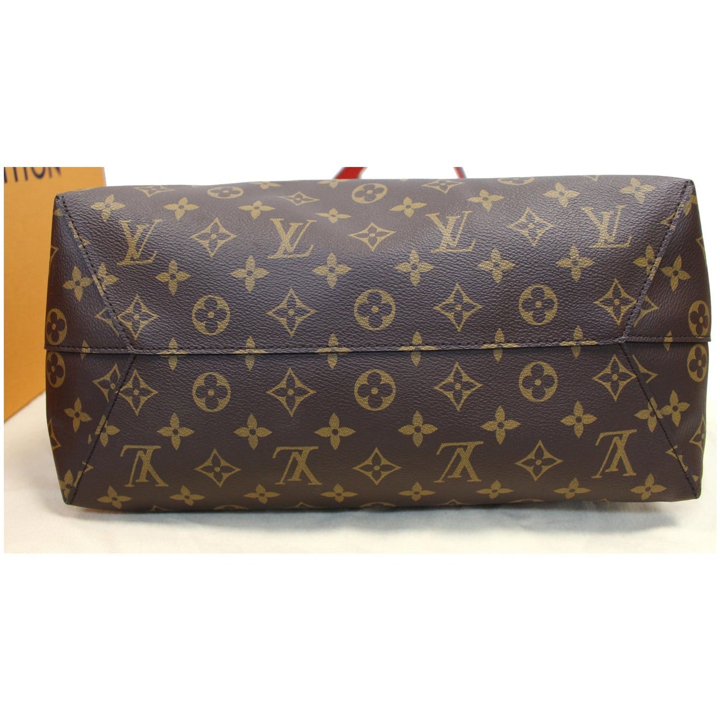 LOUIS VUITTON Flower Hobo Monogram Canvas Shoulder Hobo Bag Brown