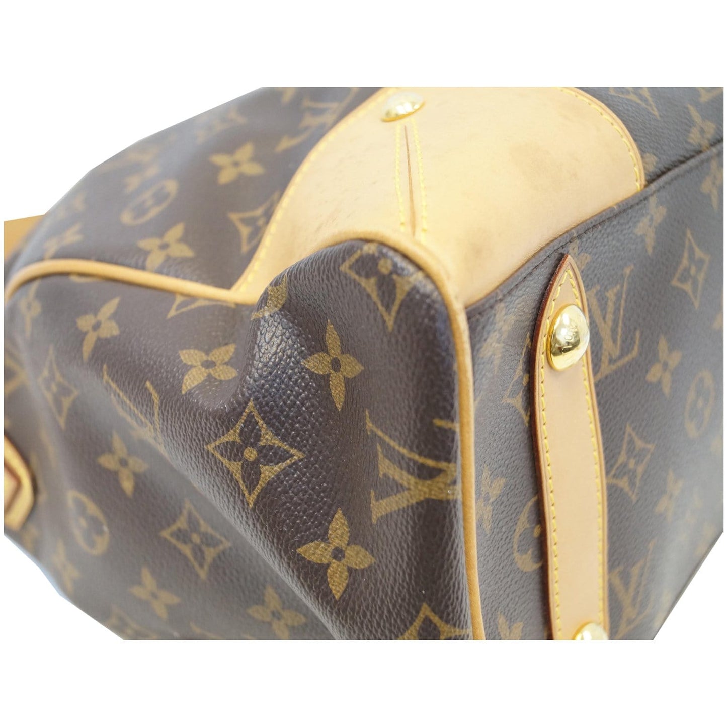 LOUIS VUITTON Retiro GM Monogram Canvas 2 Way Shoulder Bag Brown