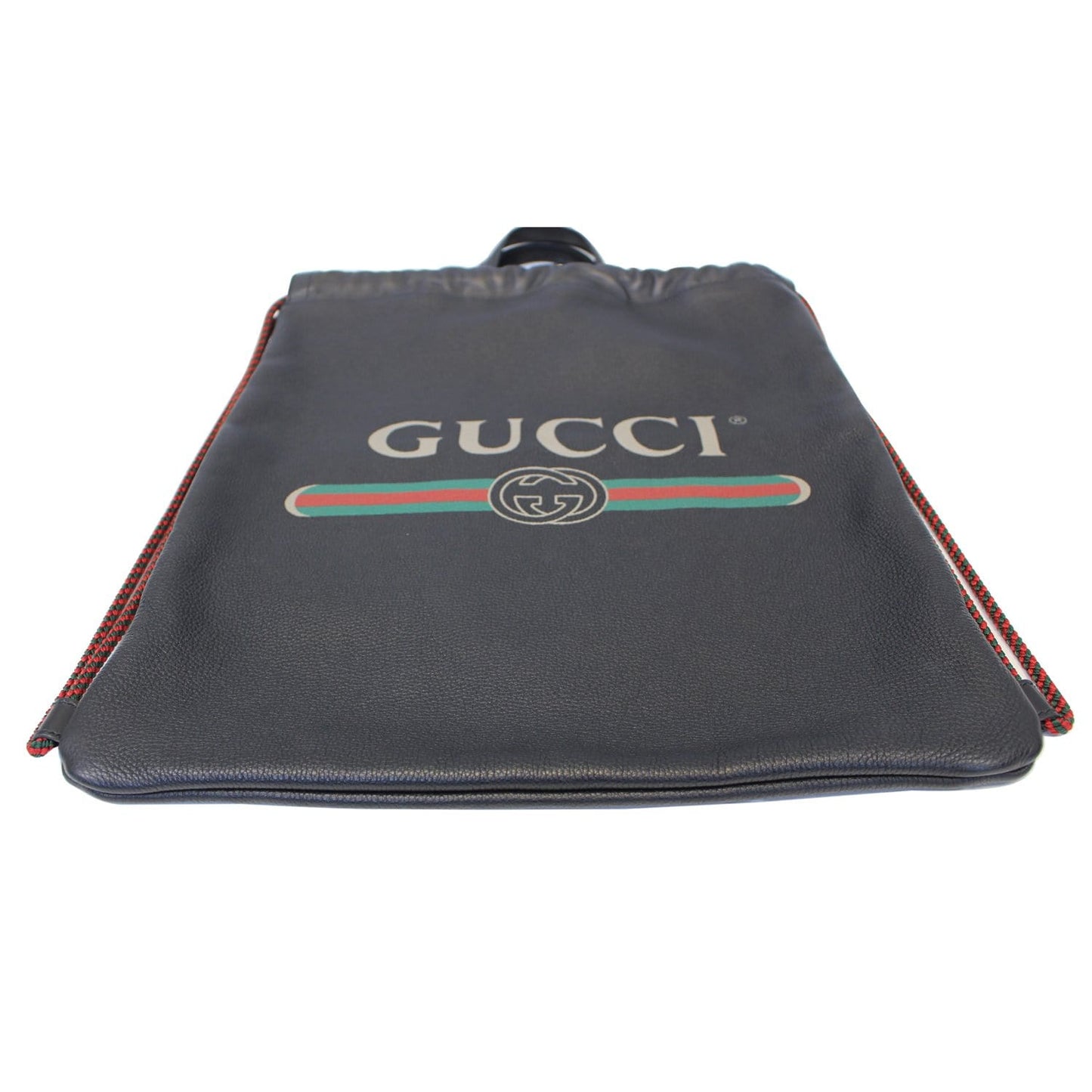 GUCCI Print Leather Drawstring Backpack Bag 494053