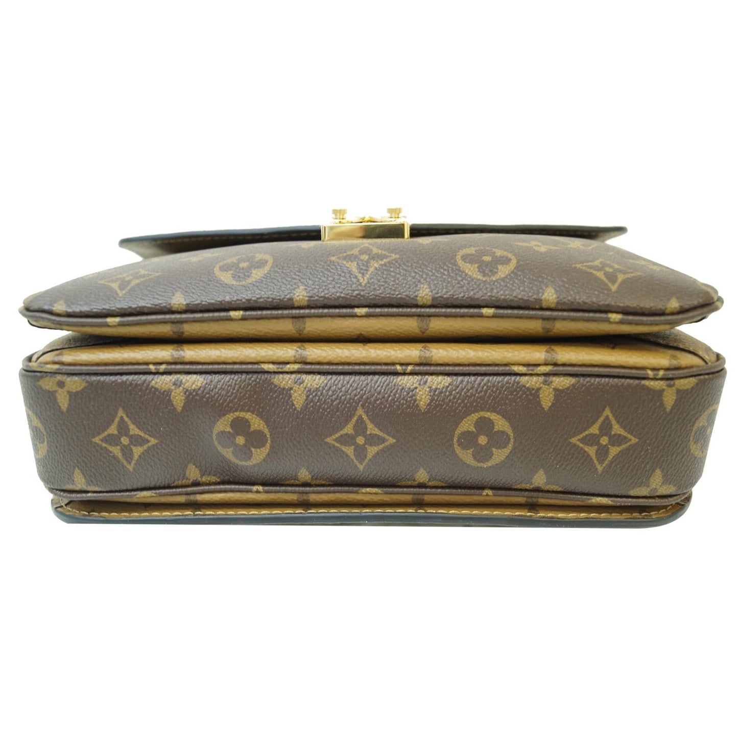 LOUIS VUITTON Metis Pochette Reverse Monogram Canvas Crossbody Bag Brown