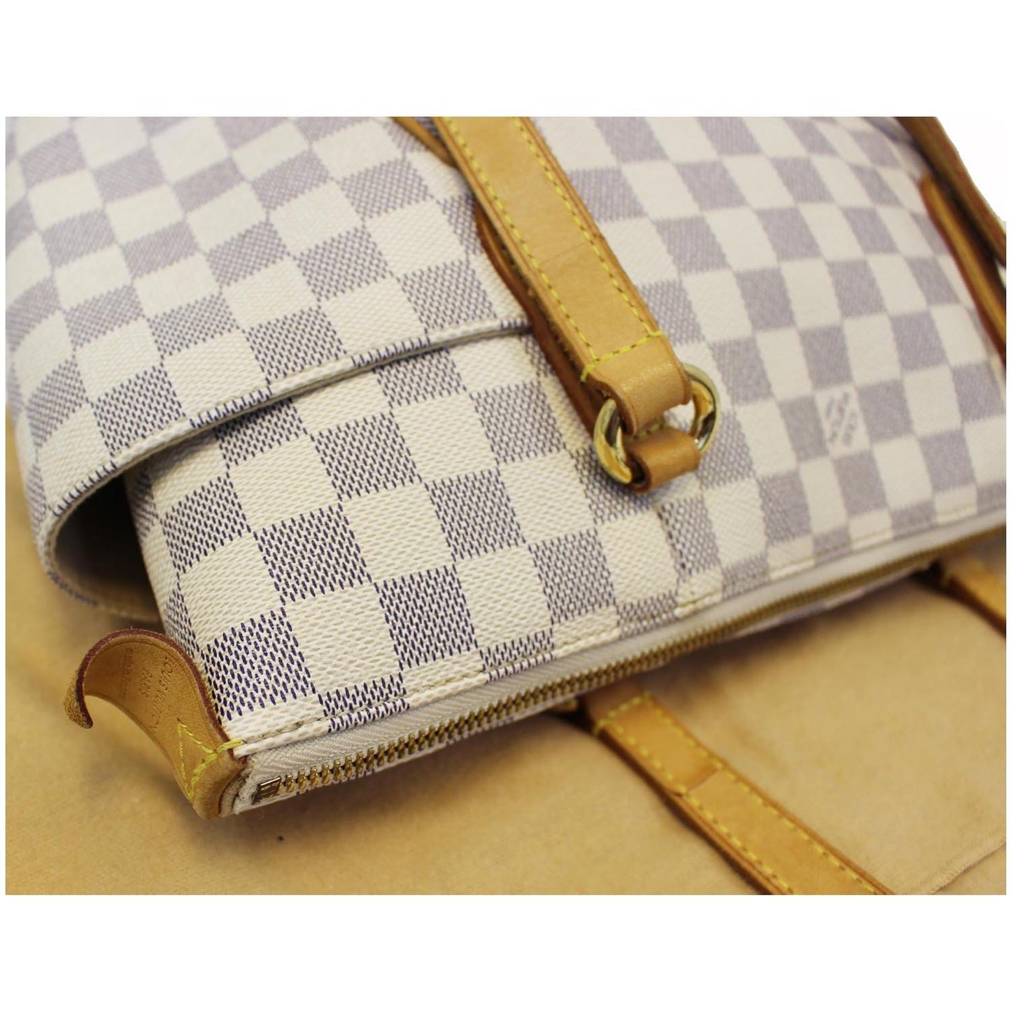 LOUIS VUITTON Totally PM Damier Azur Shoulder Bag White - 20% OFF