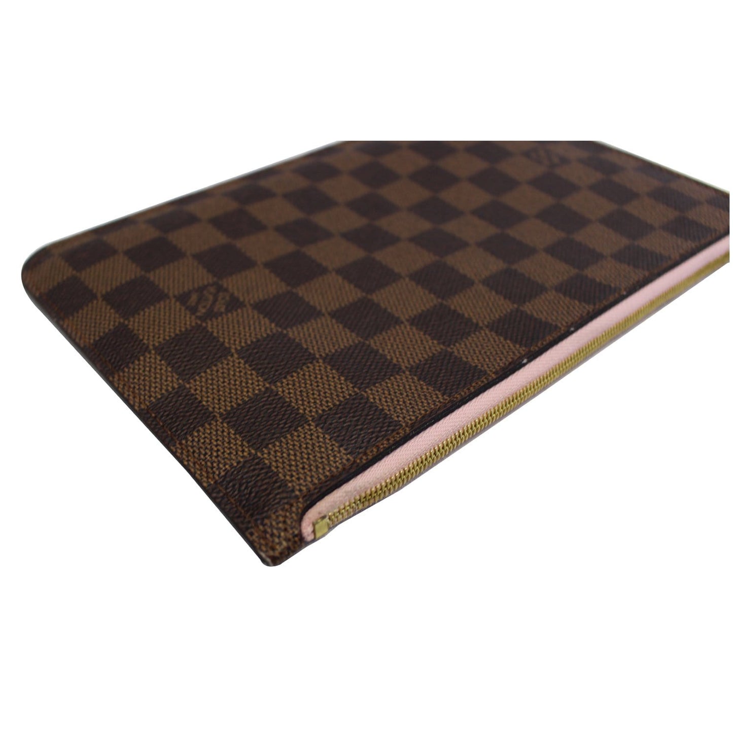 LOUIS VUITTON Pochette Wristlet Pouch Damier Ebene Neverfull MM/GM Brown