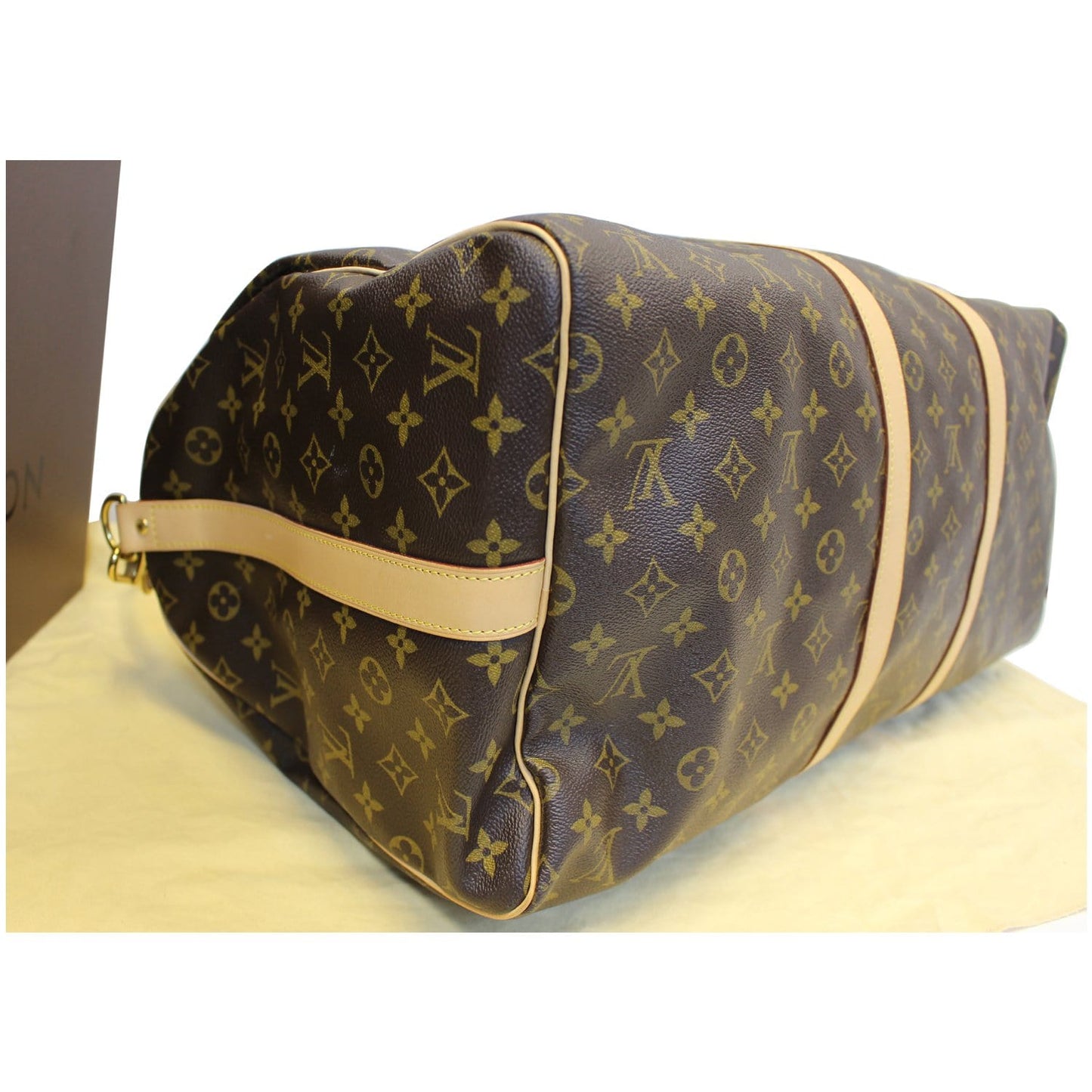 LOUIS VUITTON Keepall Bandouliere 55 Monogram Canvas Travel Bag