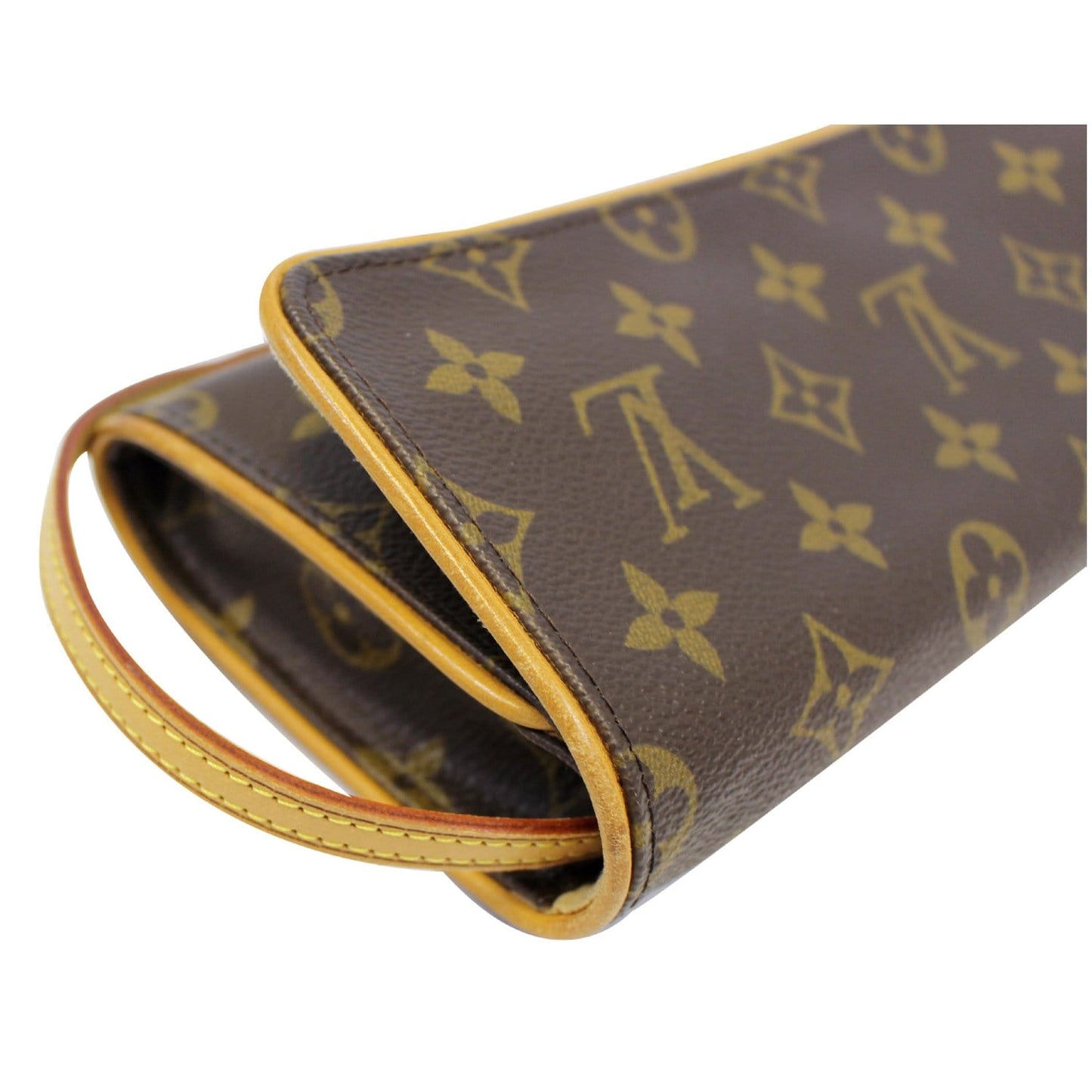 LOUIS VUITTON Pochette Twin GM Monogram Canvas Shoulder Bag Brown