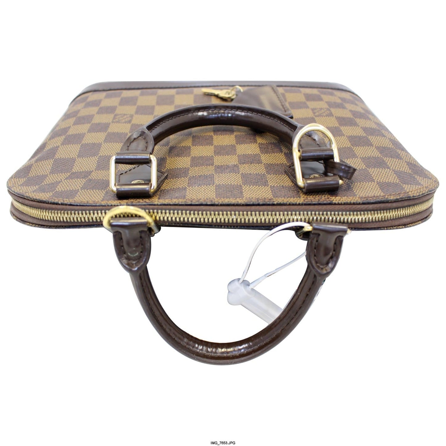 LOUIS VUITTON Alma Damier Ebene Handbag Brown