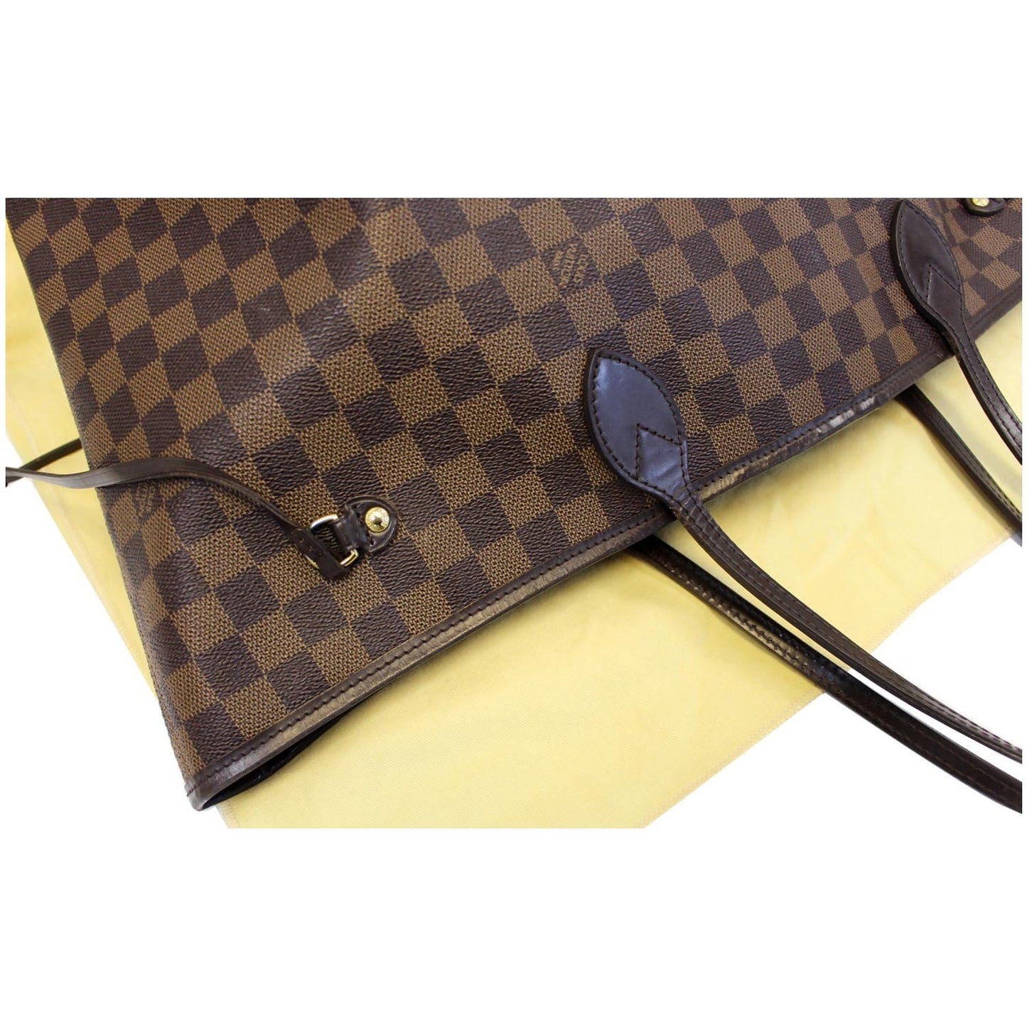 LOUIS VUITTON Neverfull GM Damier Ebene Brown Tote Shoulder Bag