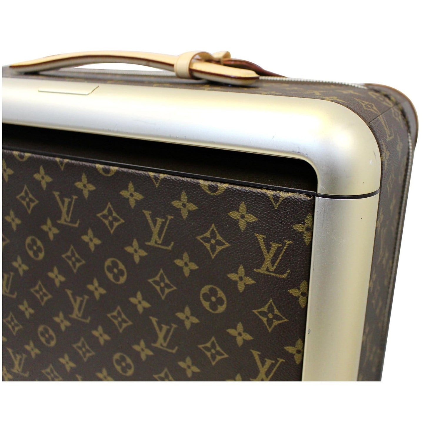 LOUIS VUITTON Horizon 55 Monogram Canvas Rolling Suitcase Brown