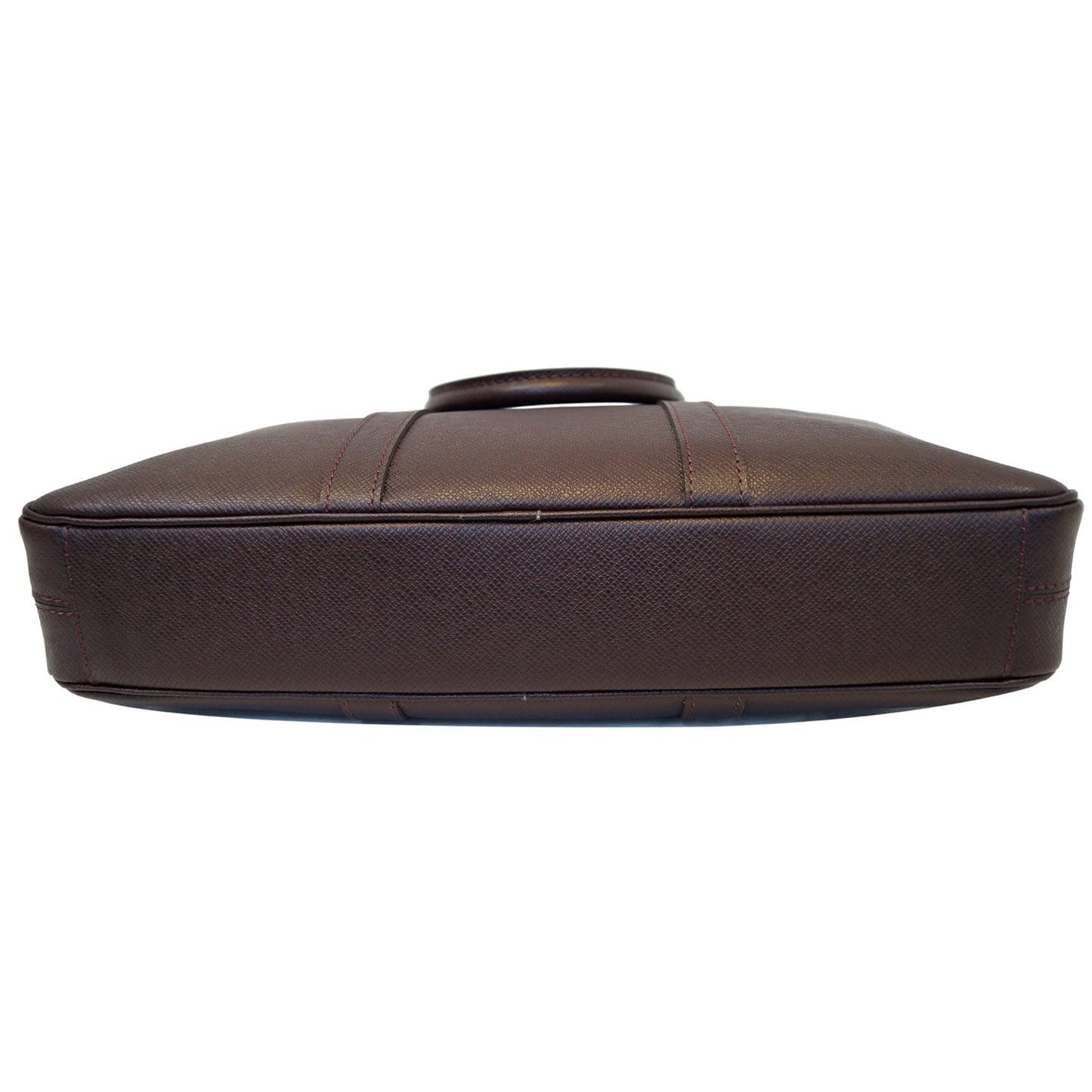 LOUIS VUITTON Porte-Documents Voyage PM Taiga Leather Briefcase Bag Brown