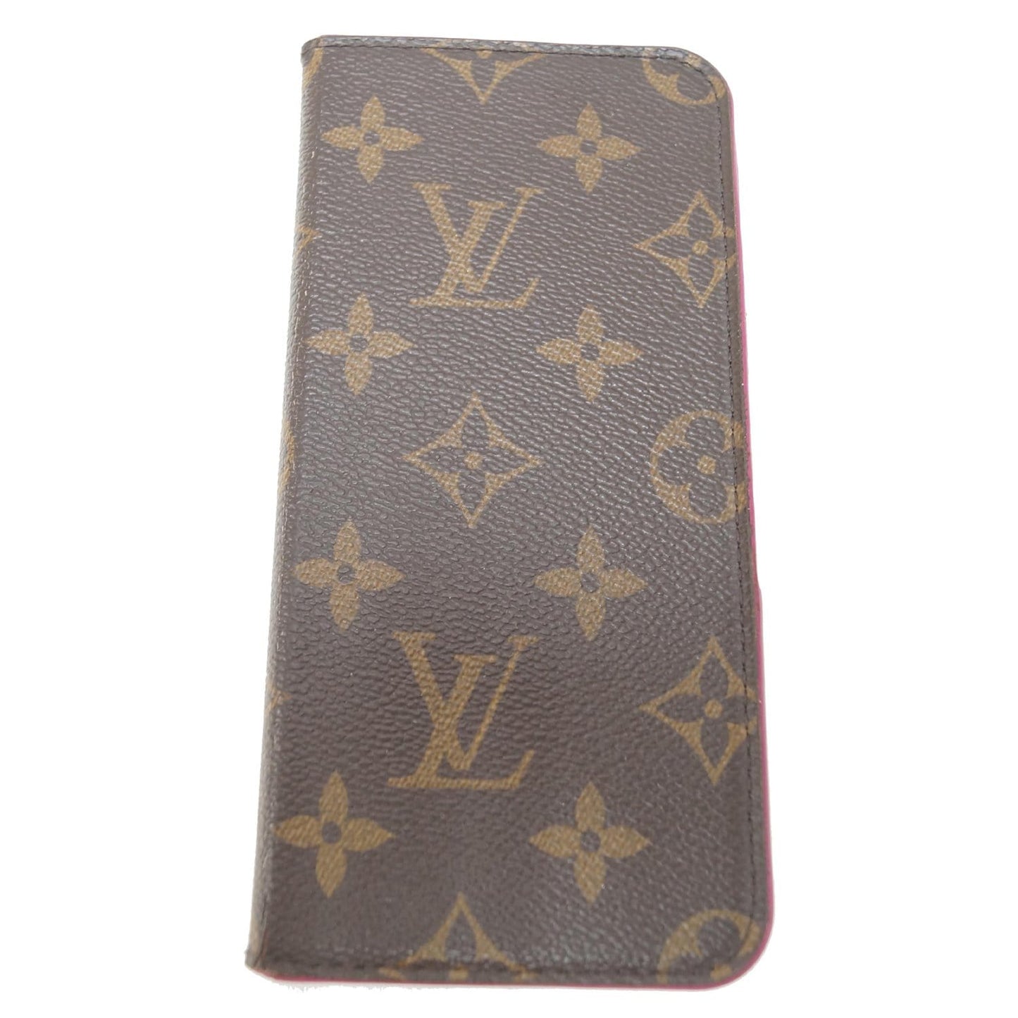 LOUIS VUITTON IPhone 7 Plus Folio Monogram Canvas Phone Case Brown