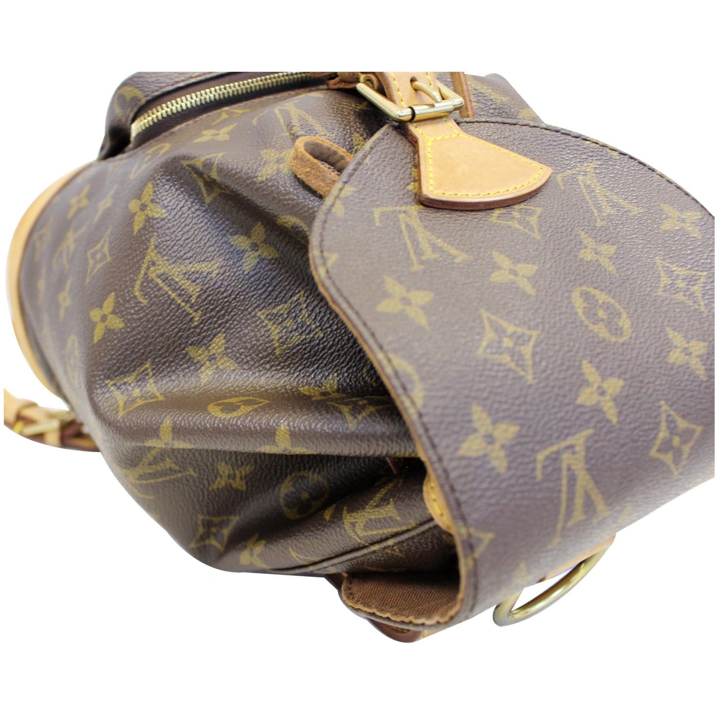 LOUIS VUITTON Montsouris PM Monogram Canvas Backpack Brown