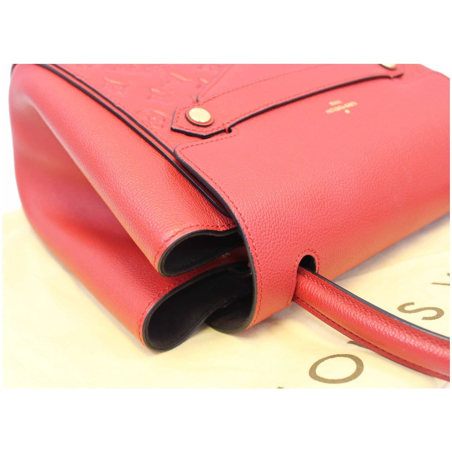 LOUIS VUITTON Trocadero Monogram Empreinte Leather Shoulder Bag Cerise