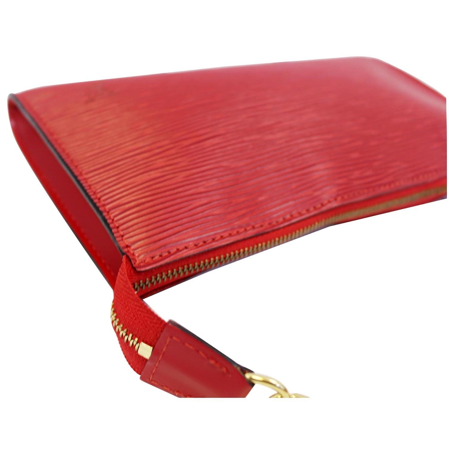 LOUIS VUITTON Epi Leather Red Pochette Accessoires Pouch