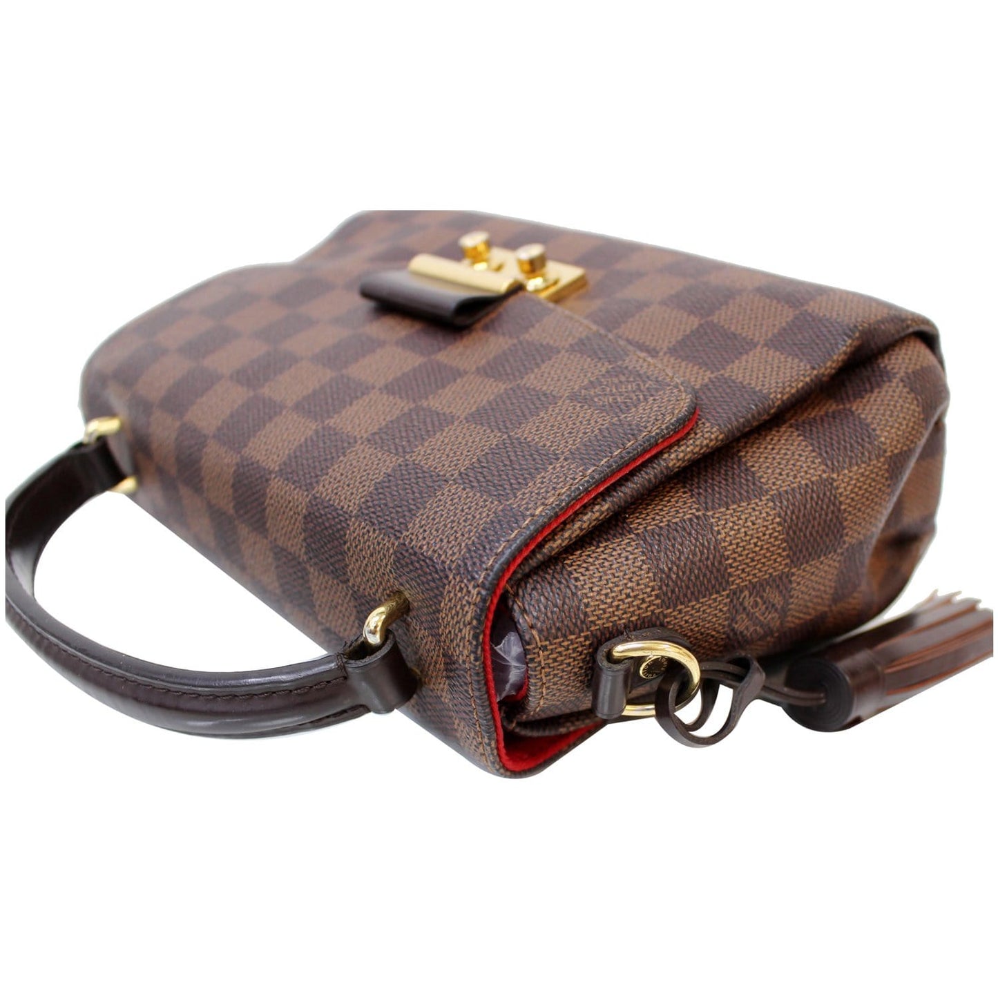 LOUIS VUITTON Croisette Damier Ebene Shoulder Crossbody Bag Brown