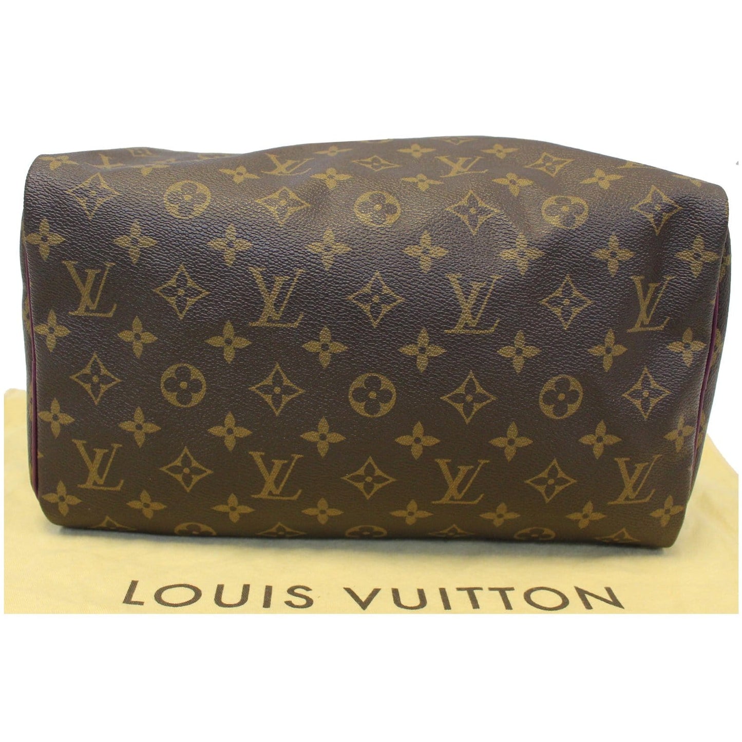 Louis Vuitton Totem Speedy 30 Monogram Canvas Satchel Bag Brown