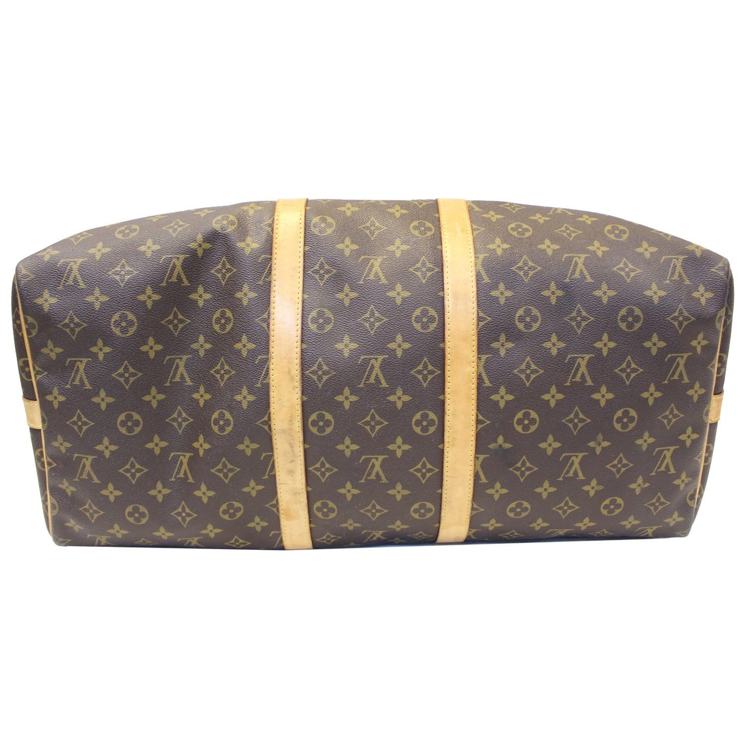 LOUIS VUITTON Keepall 55 Bandouliere  Monogram Canvas Travel Bag Brown