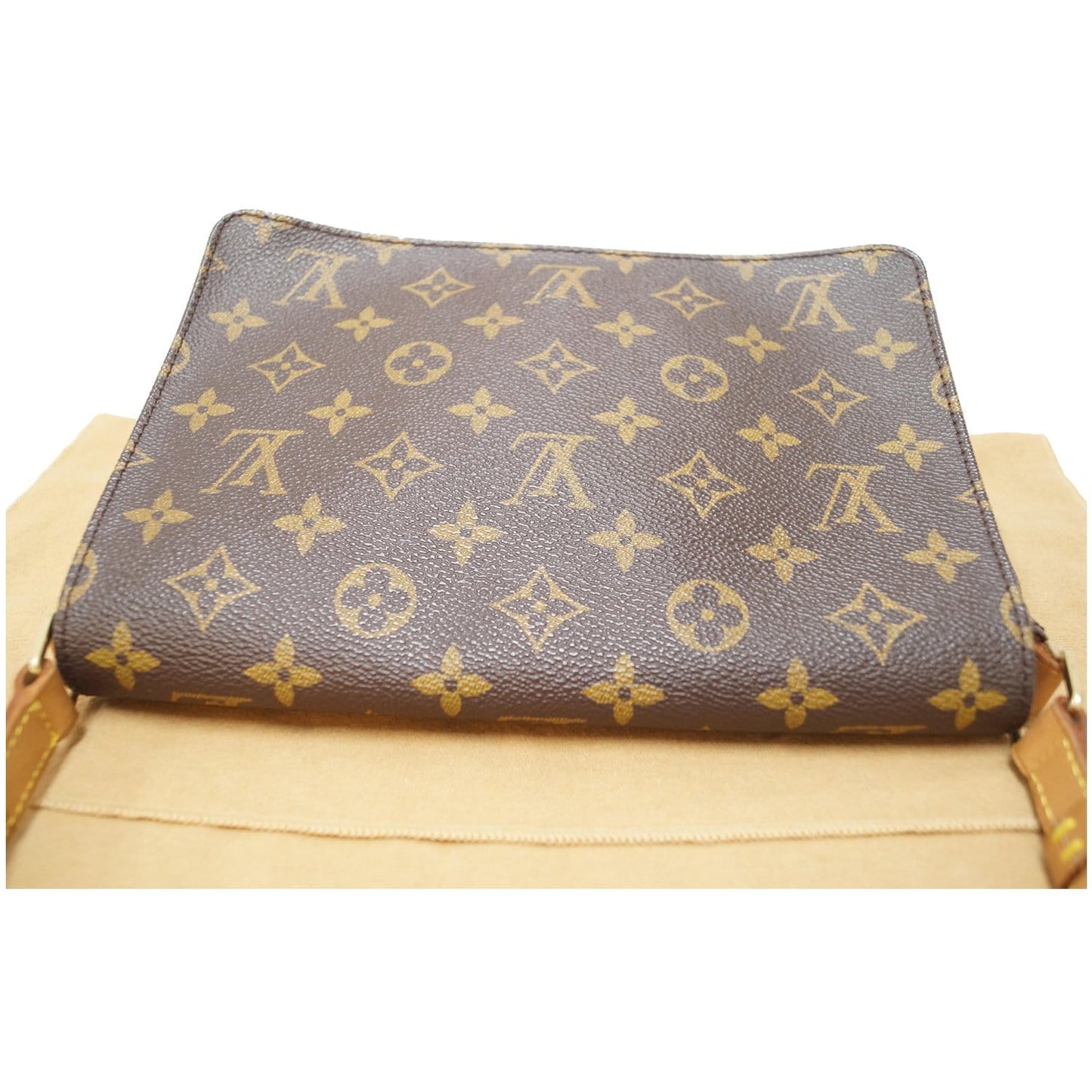 LOUIS VUITTON Musette Tango Monogram Canvas Short Strap Shoulder Bag Brown