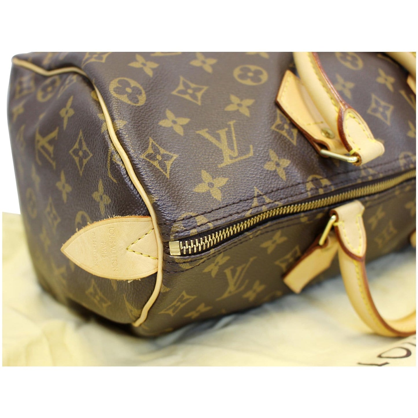 LOUIS VUITTON Speedy 35 Monogram Canvas Satchel Bag