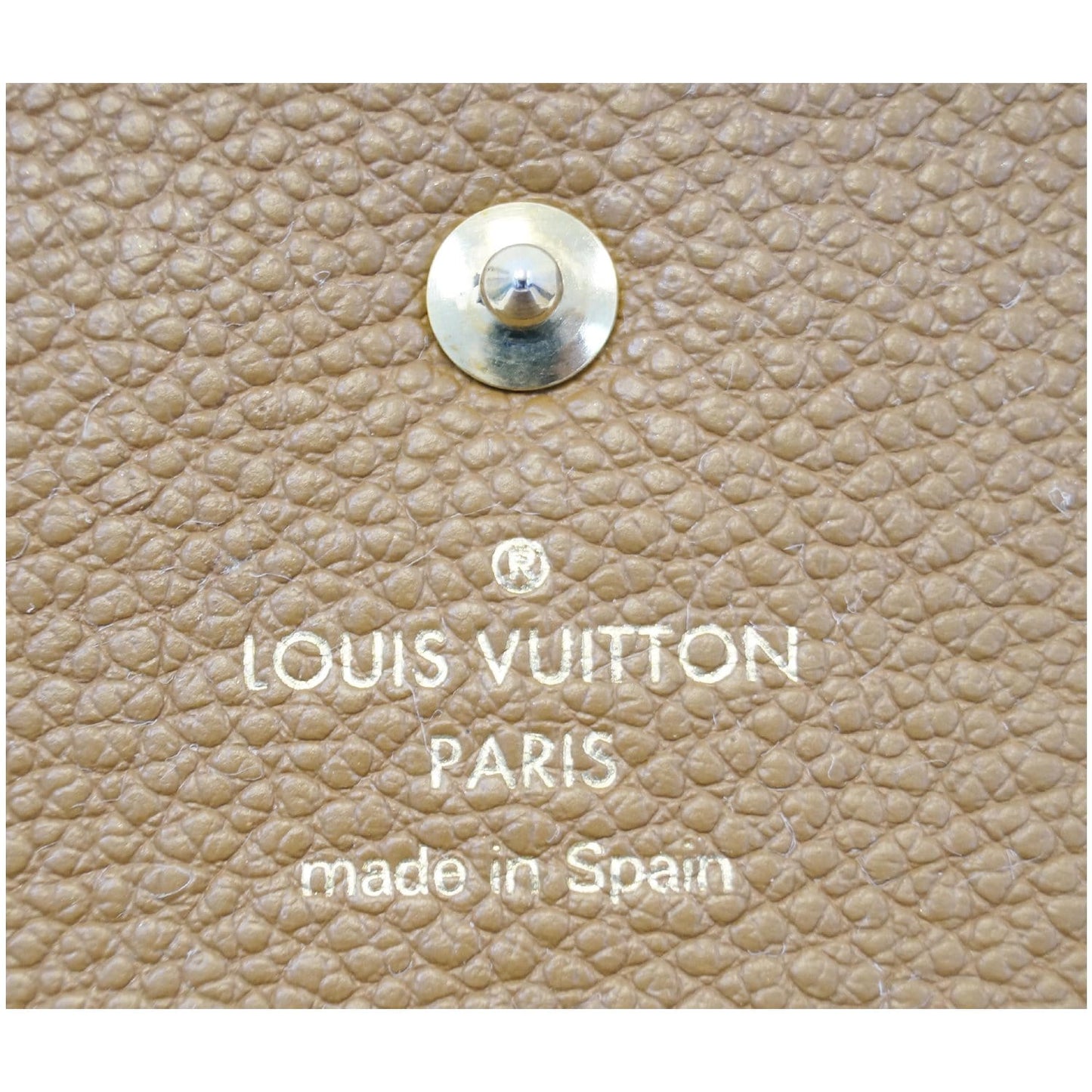 LOUIS VUITTON Portefeuille Virtuose Empreinte Leather Trifold Wallet Havane - 20% OFF
