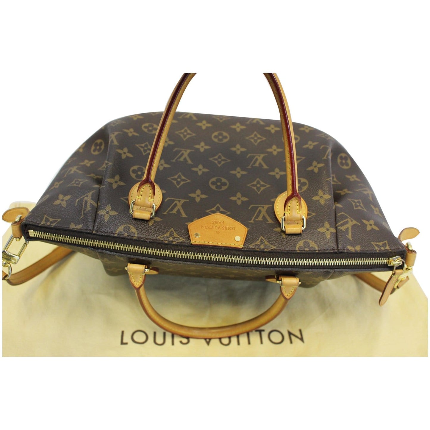 LOUIS VUITTON Turenne MM Monogram Canvas 2 Way Shoulder Bag Brown