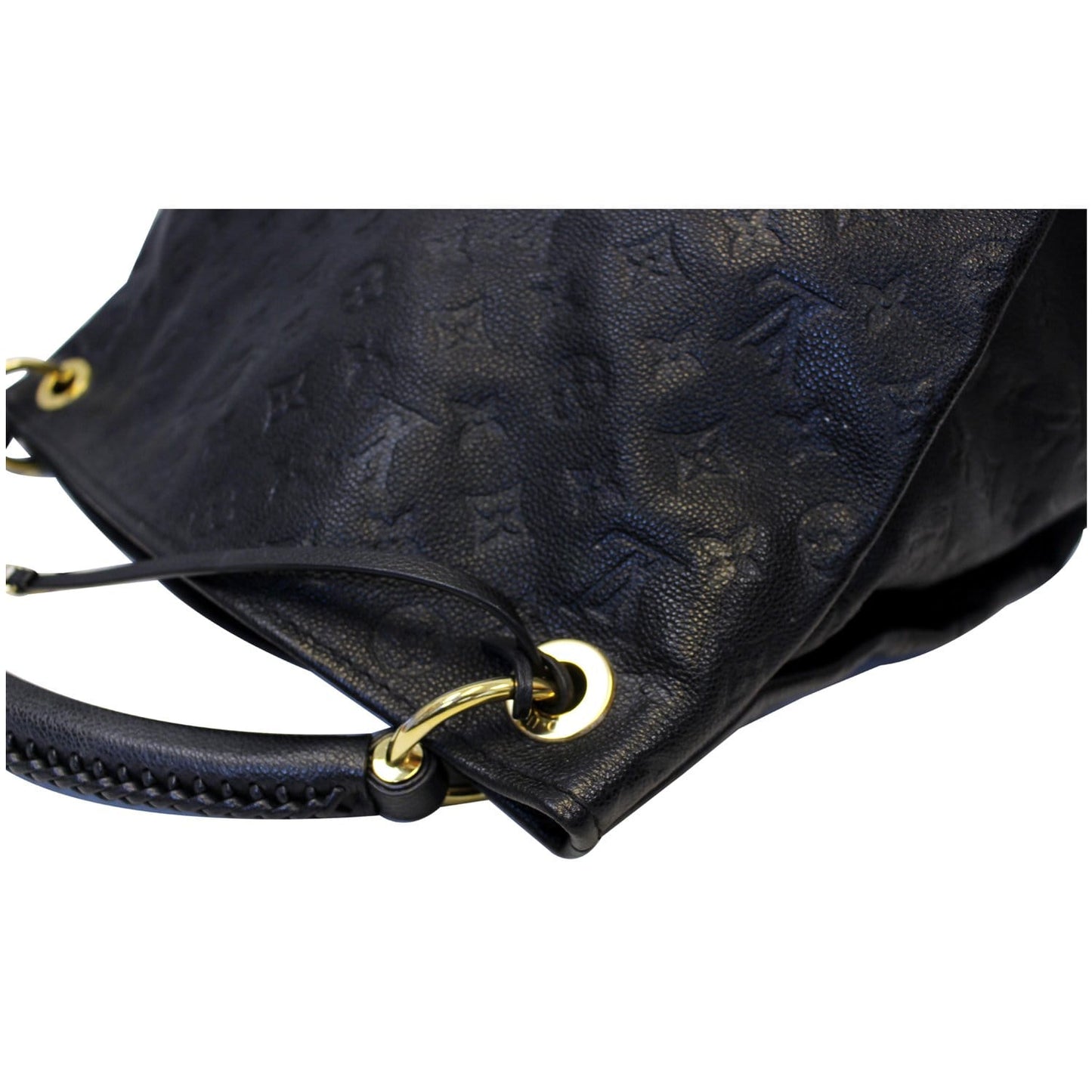 LOUIS VUITTON Artsy MM Empreinte Monogram Shoulder Bag Black